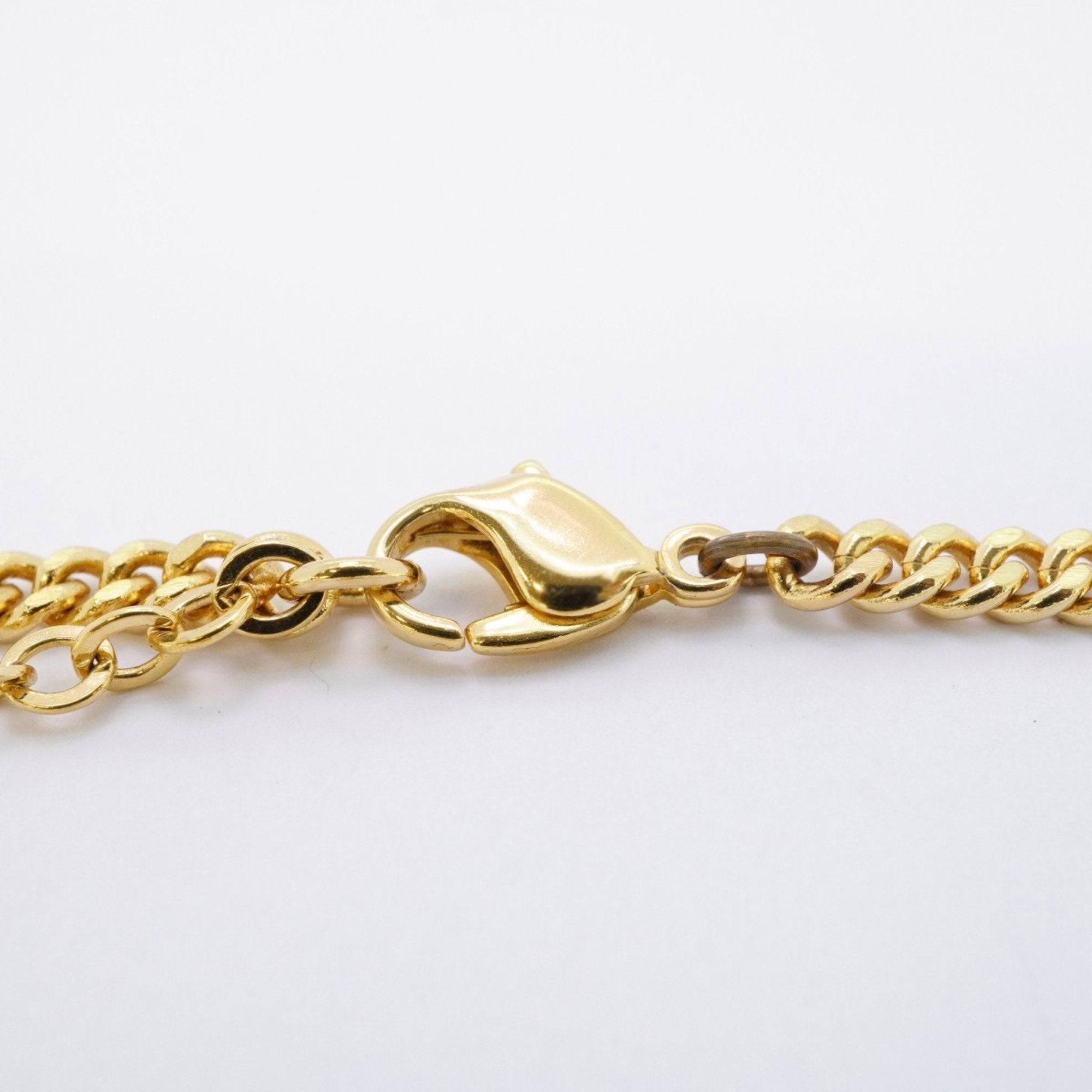 Pendant Necklace Gold with Rhinestone
