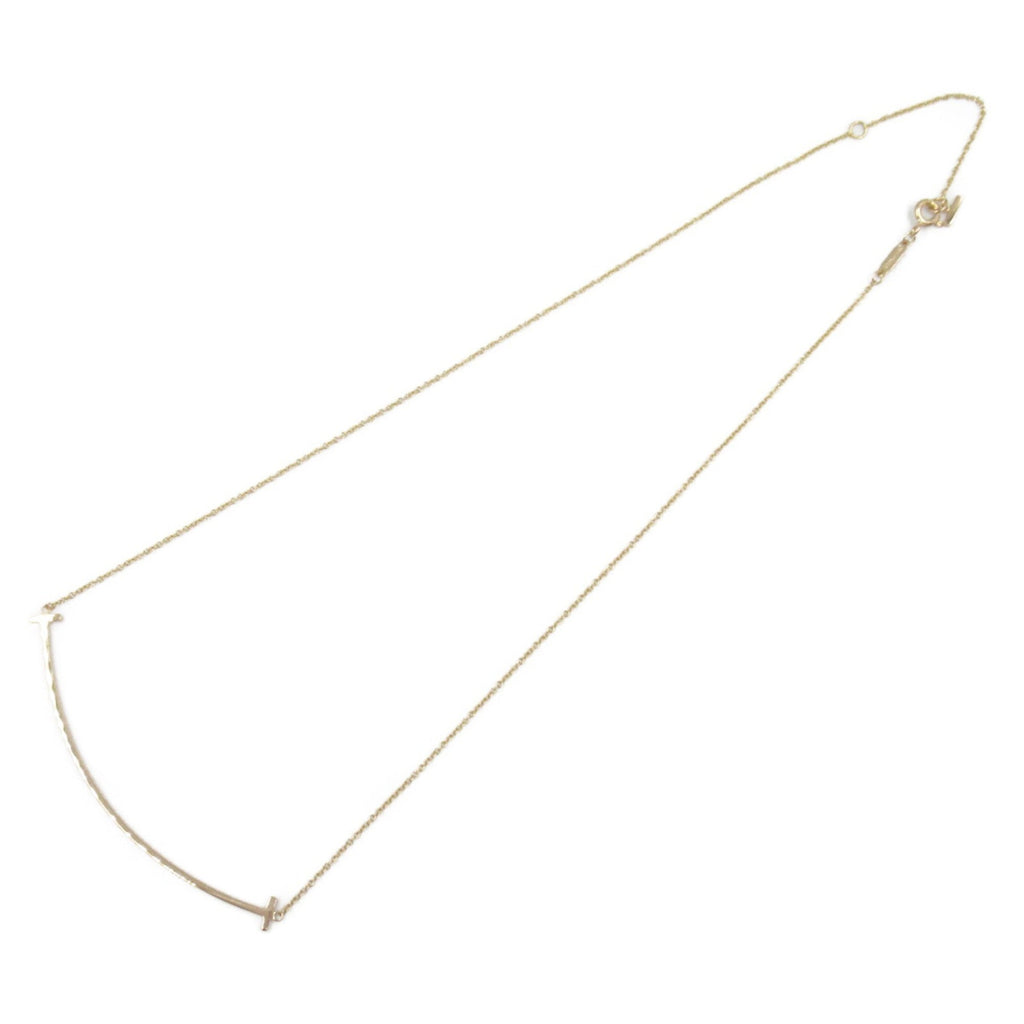 T Smile Pendant Necklace 18K Rose Gold
