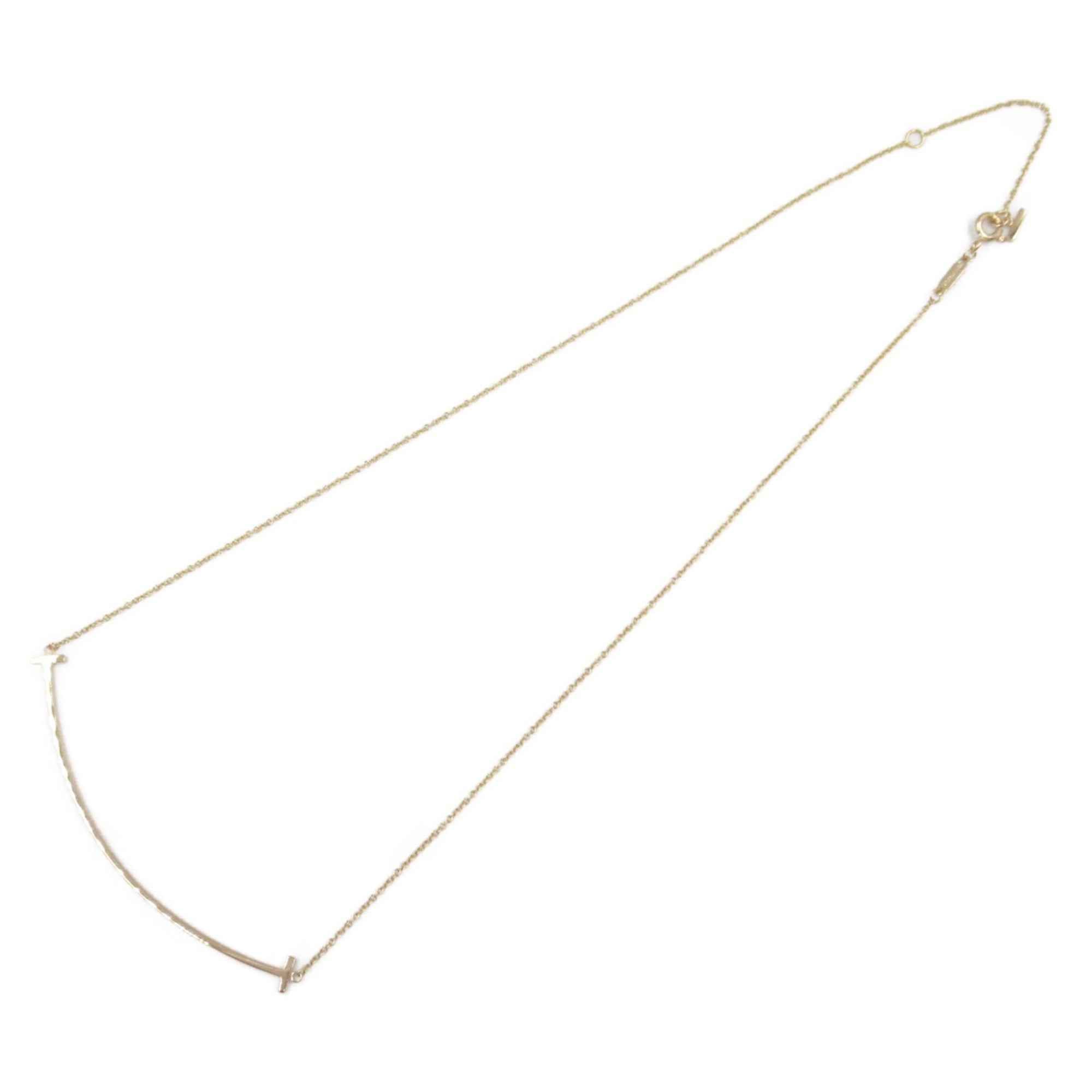 T Smile Pendant Necklace 18K Rose Gold