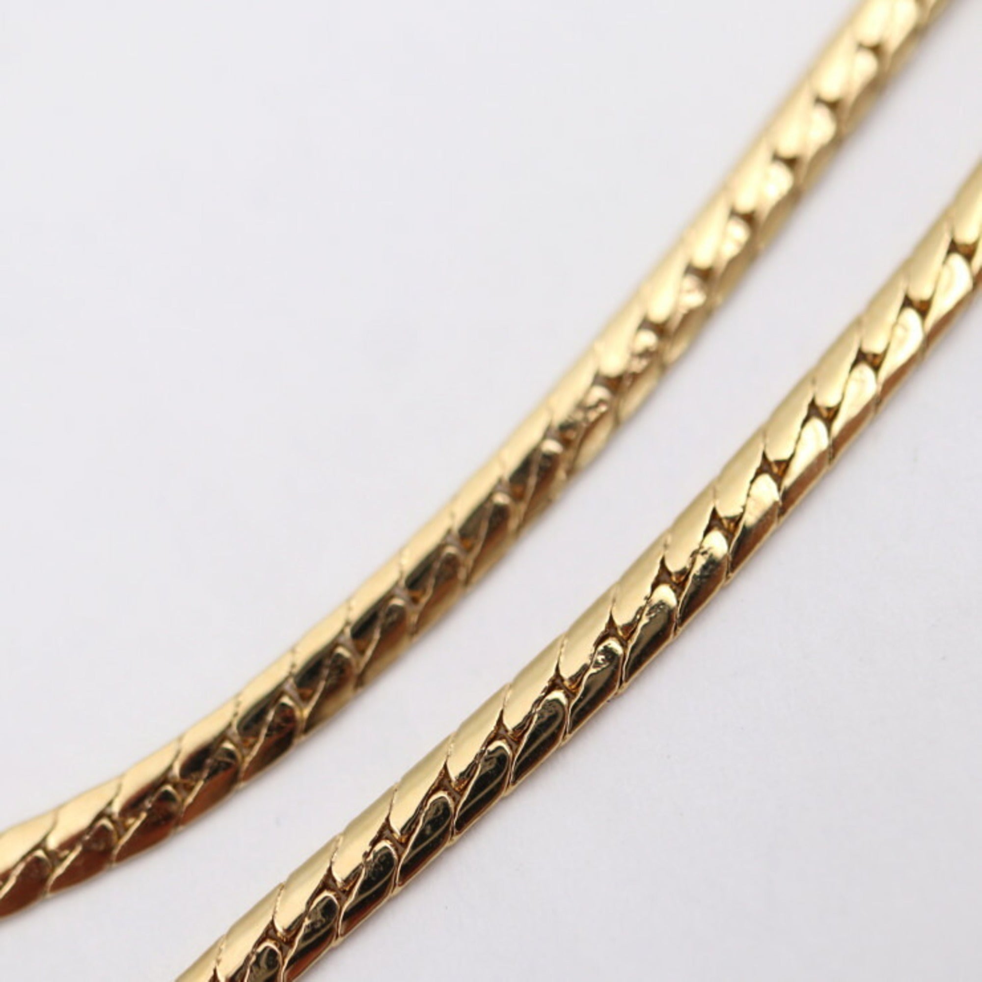 Pendant Necklace Metal and Rhinestone Black and Gold