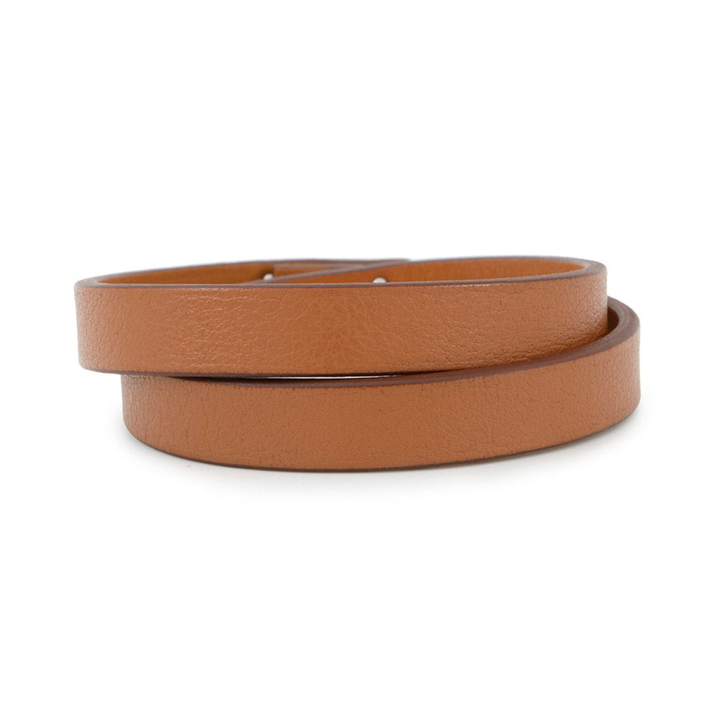Kelly Double Tour Bracelet Swift Leather Gold