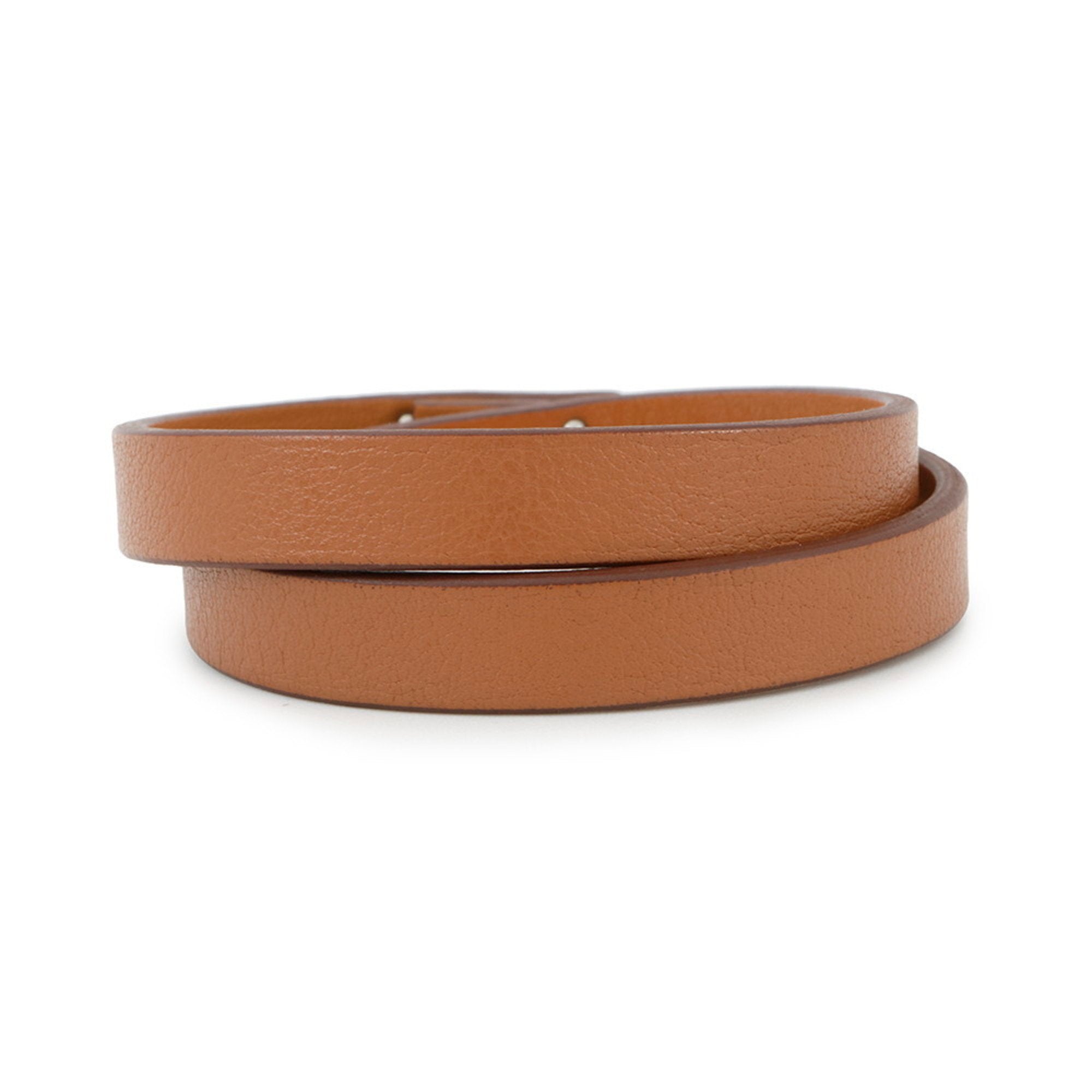 Kelly Double Tour Bracelet Swift Leather Gold