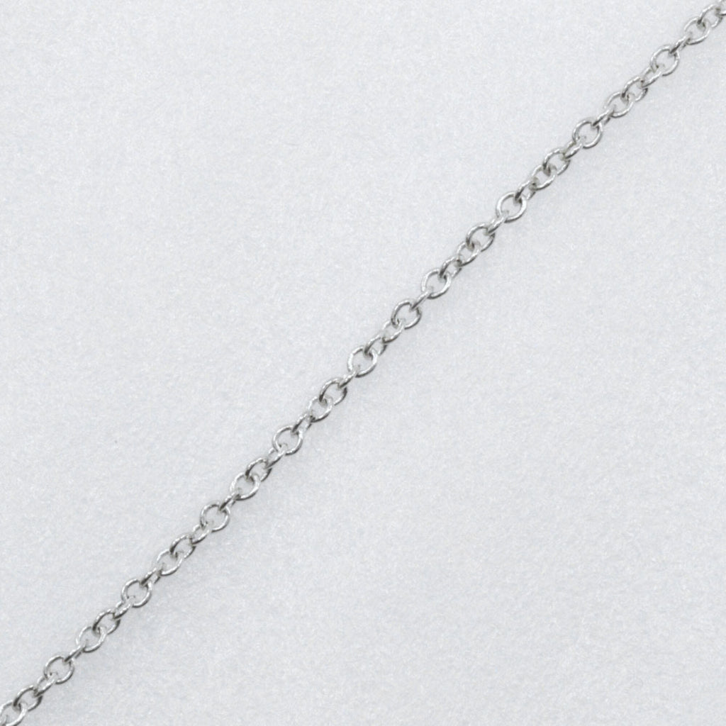 Open Heart Pendant Necklace Sterling Silver 25mm