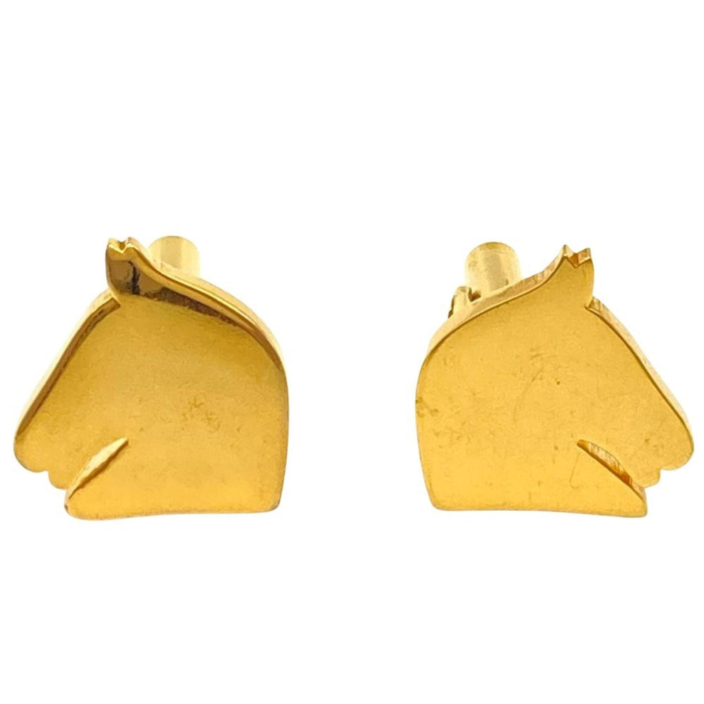 Cheval Horse Cufflinks Gold Bracelet