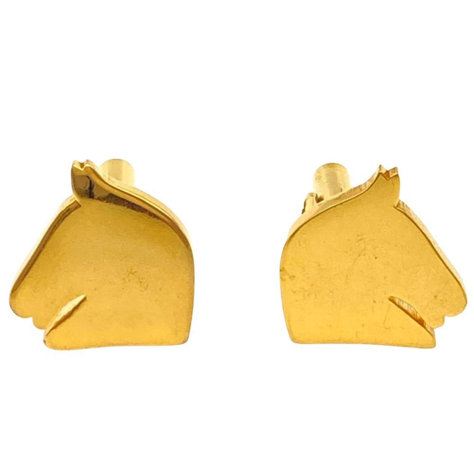 Cheval Horse Cufflinks Gold Bracelet