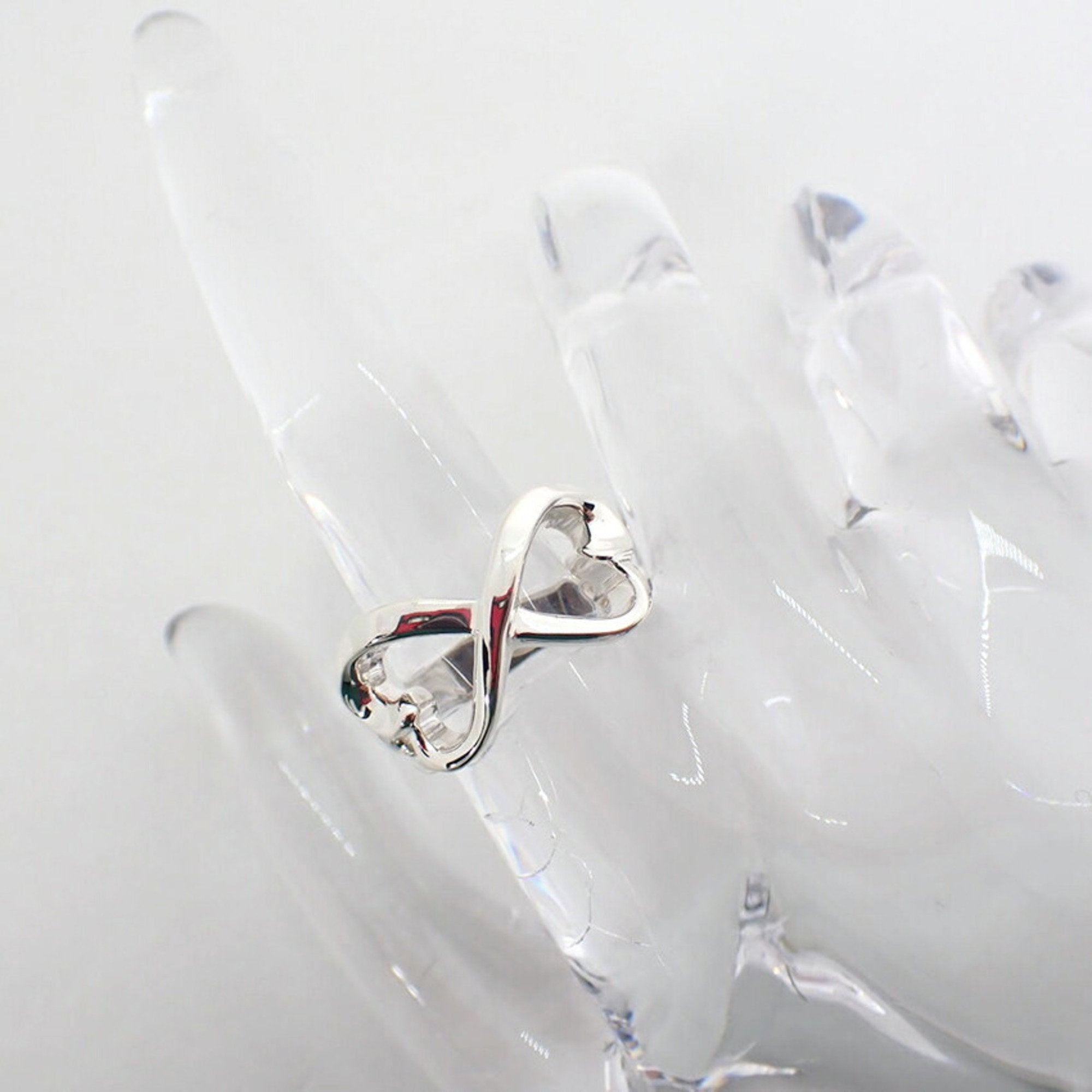Double Loving Heart Ring Sterling Silver