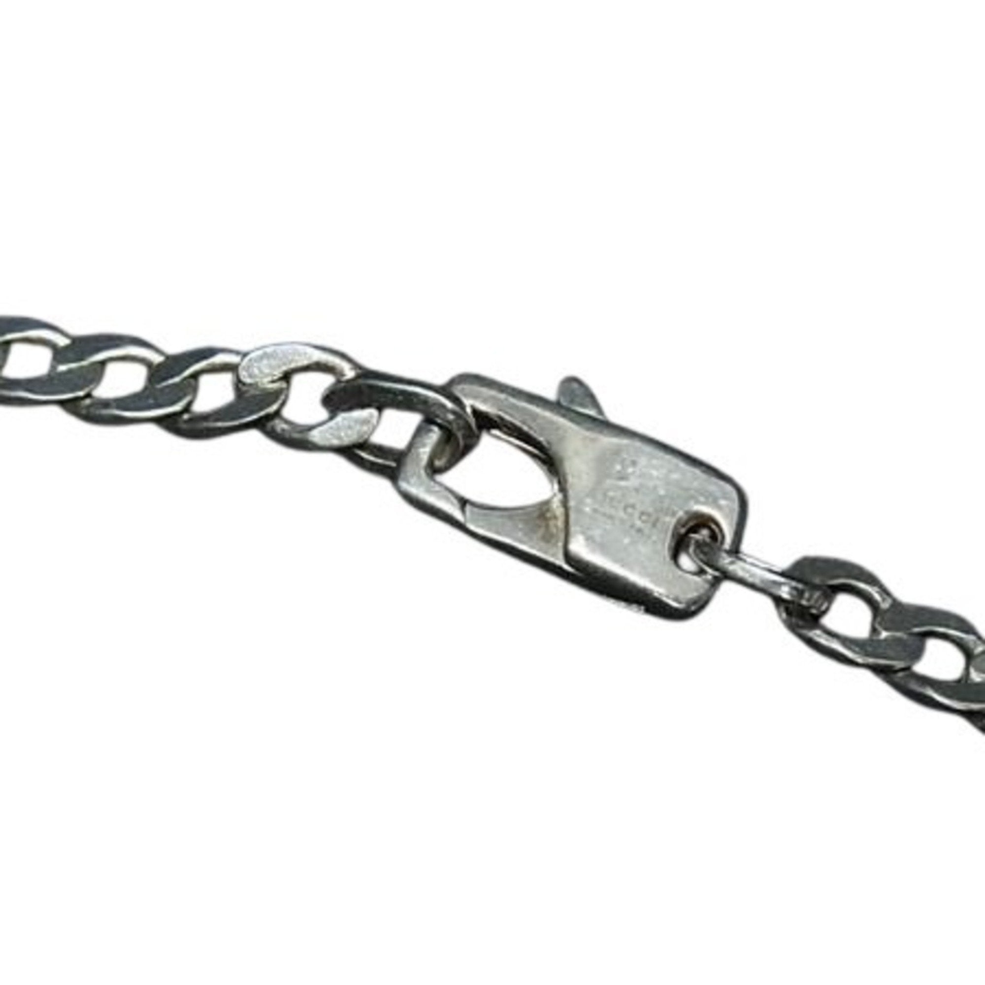 Cutout G Pendant Necklace Sterling Silver
