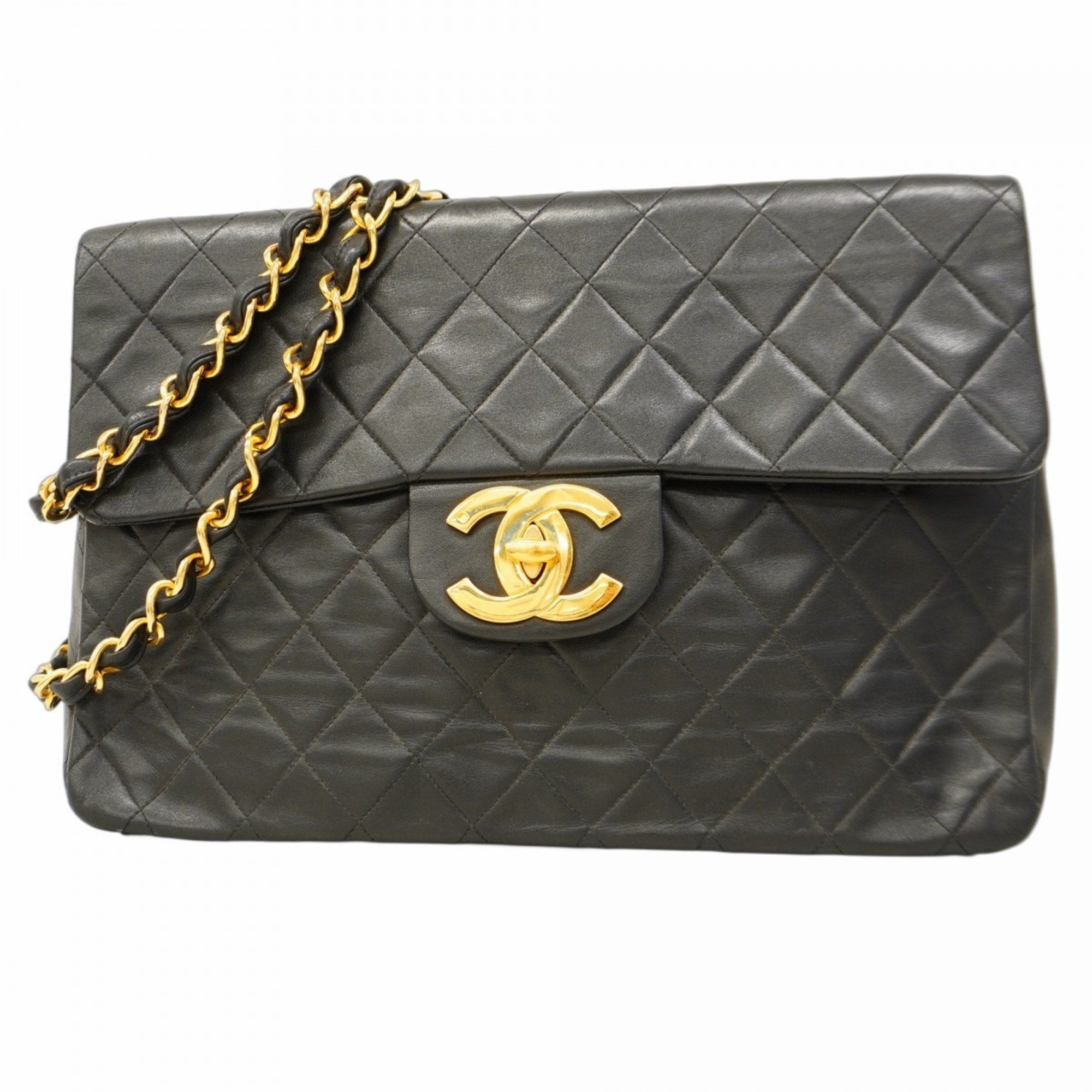 Vintage Classic Single Flap Bag Quilted Lambskin Maxi