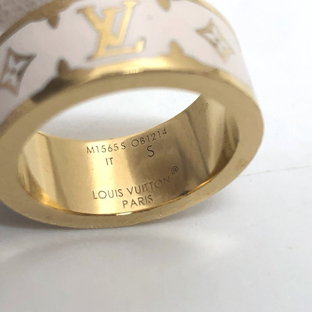Nano Gram Enamel Ring Metal White