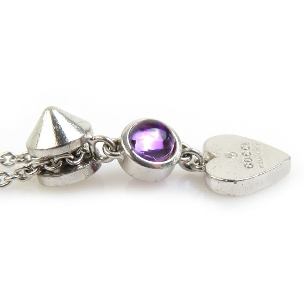 Pendant Necklace Sterling Silver Purple