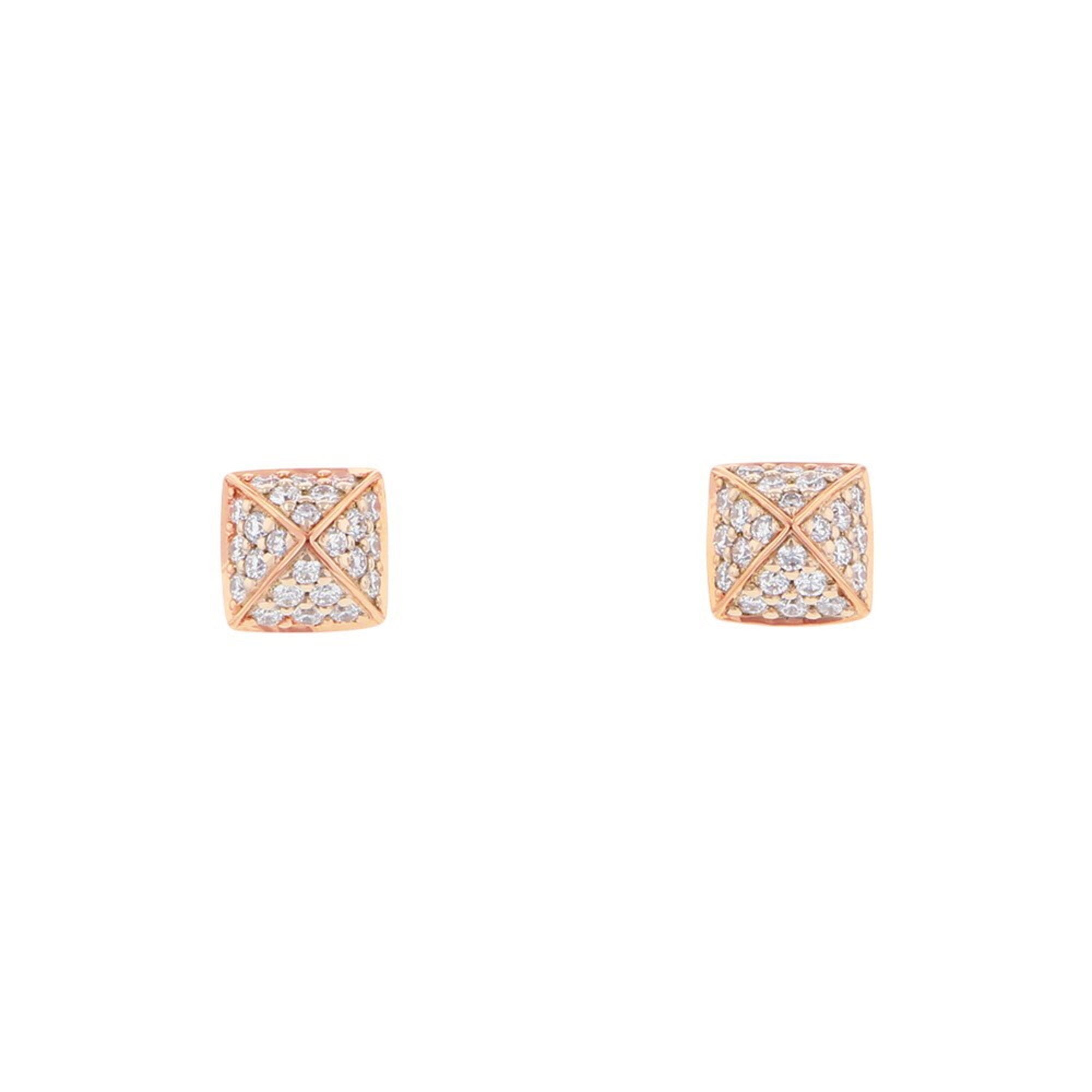 Clous Earrings 18K Rose Gold with Diamond 18K Rose Gold
