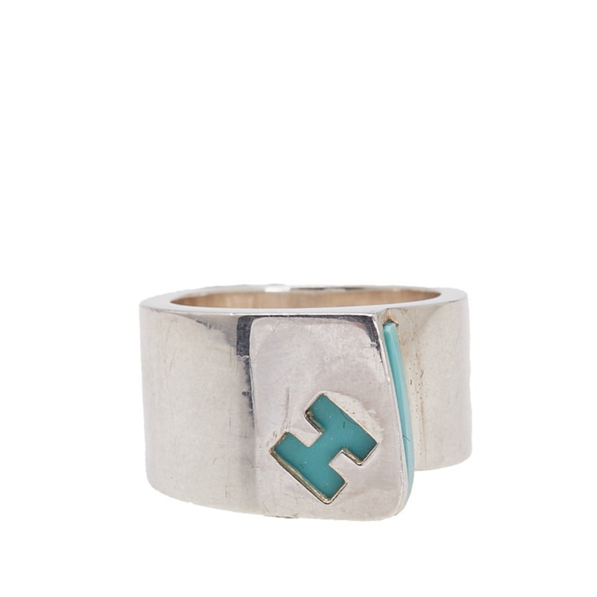 Band Ring Sterling Silver with Turquoise
