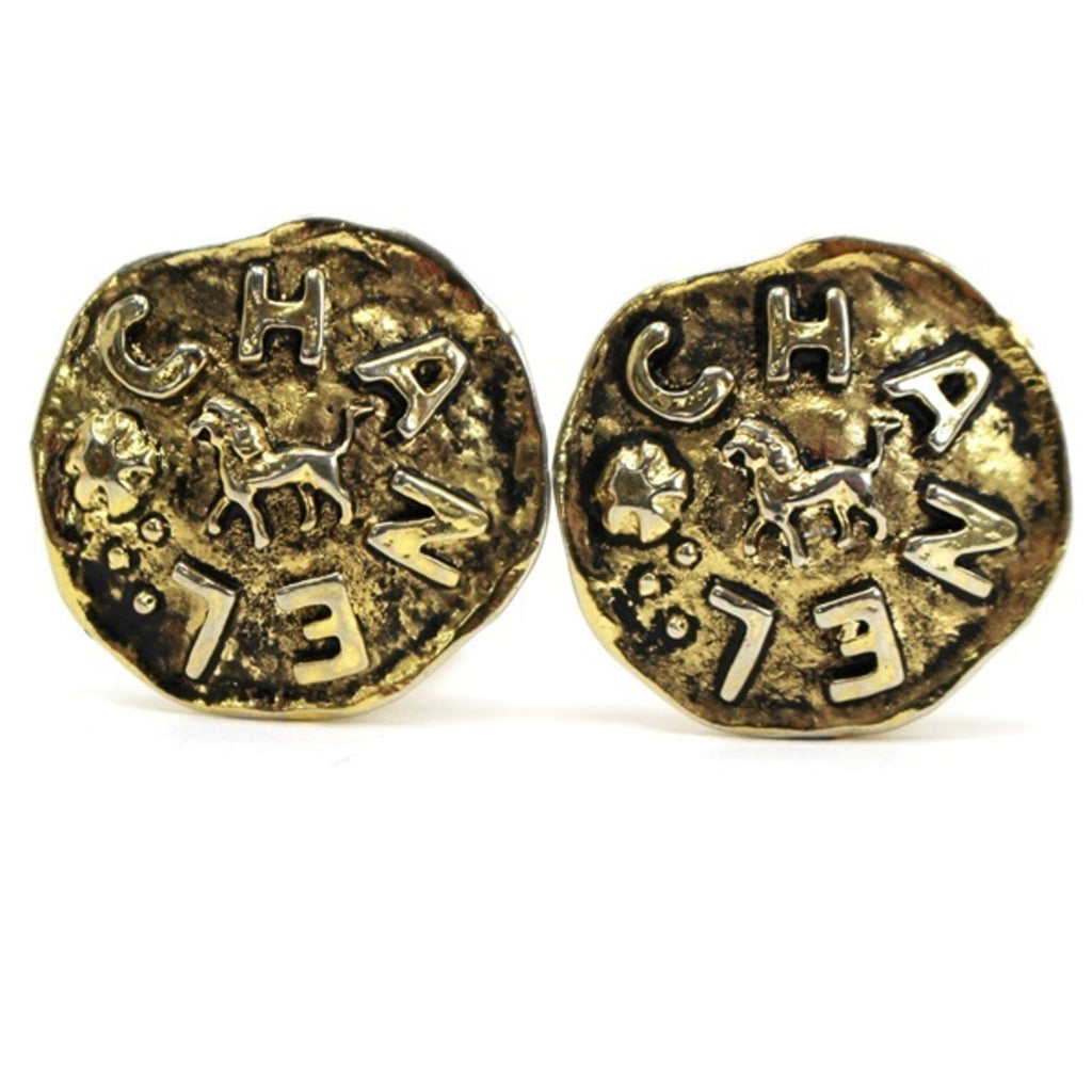 Earrings Gold-Tone Metal