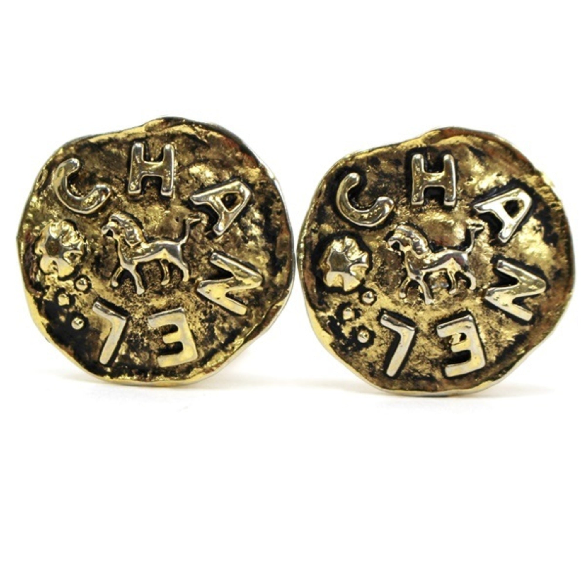 Earrings Gold-Tone Metal
