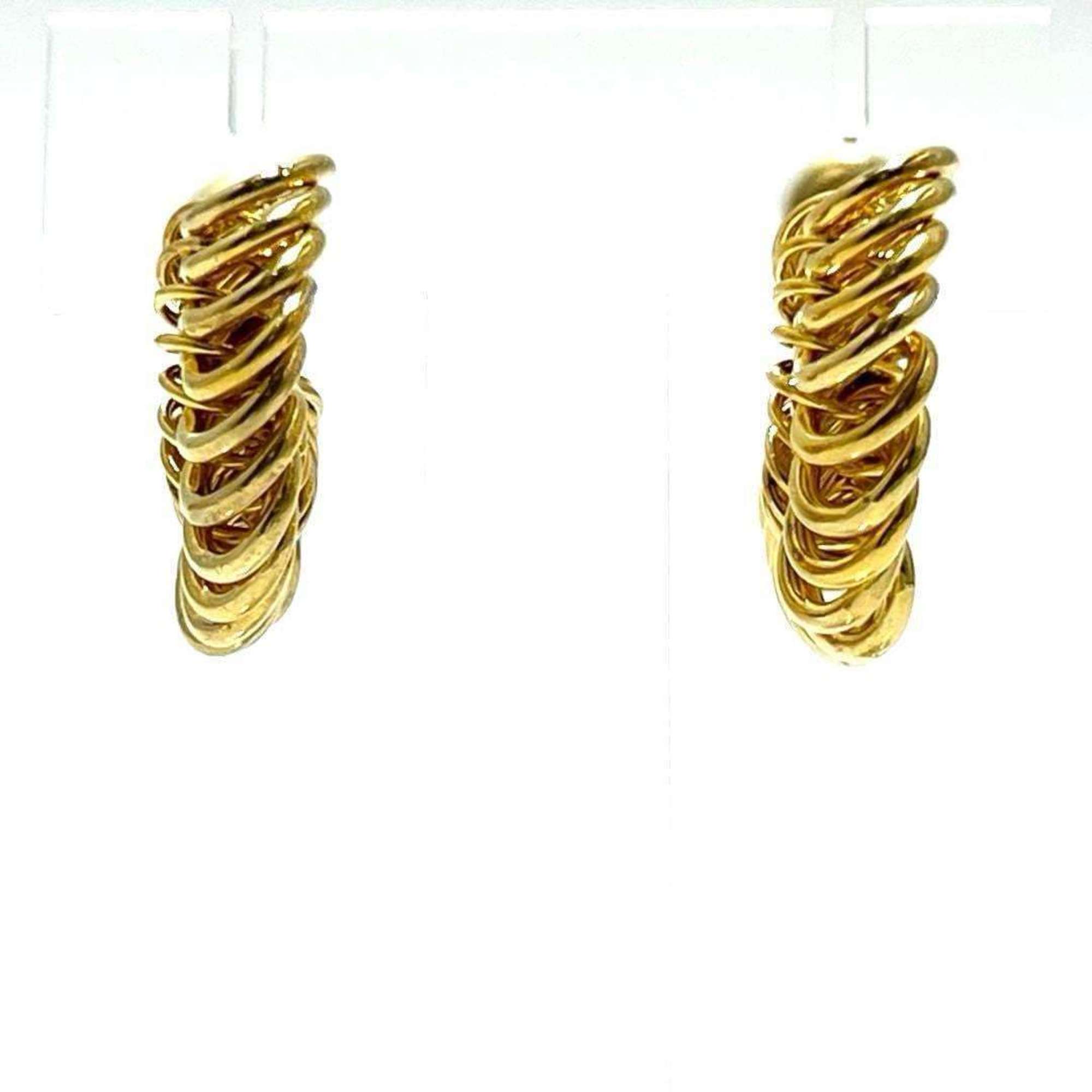 Earrings Hoop Gold and Sterling Silver