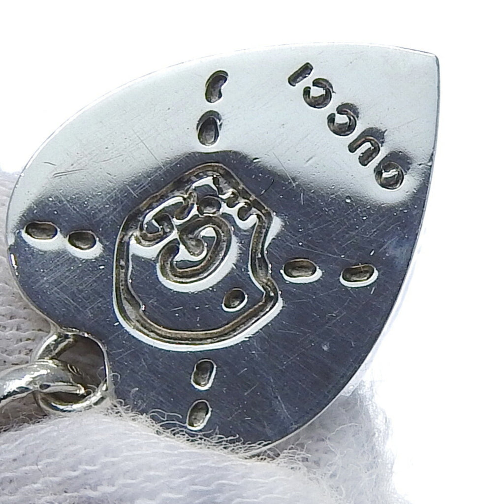 Ghost Heart Pendant Necklace Sterling Silver