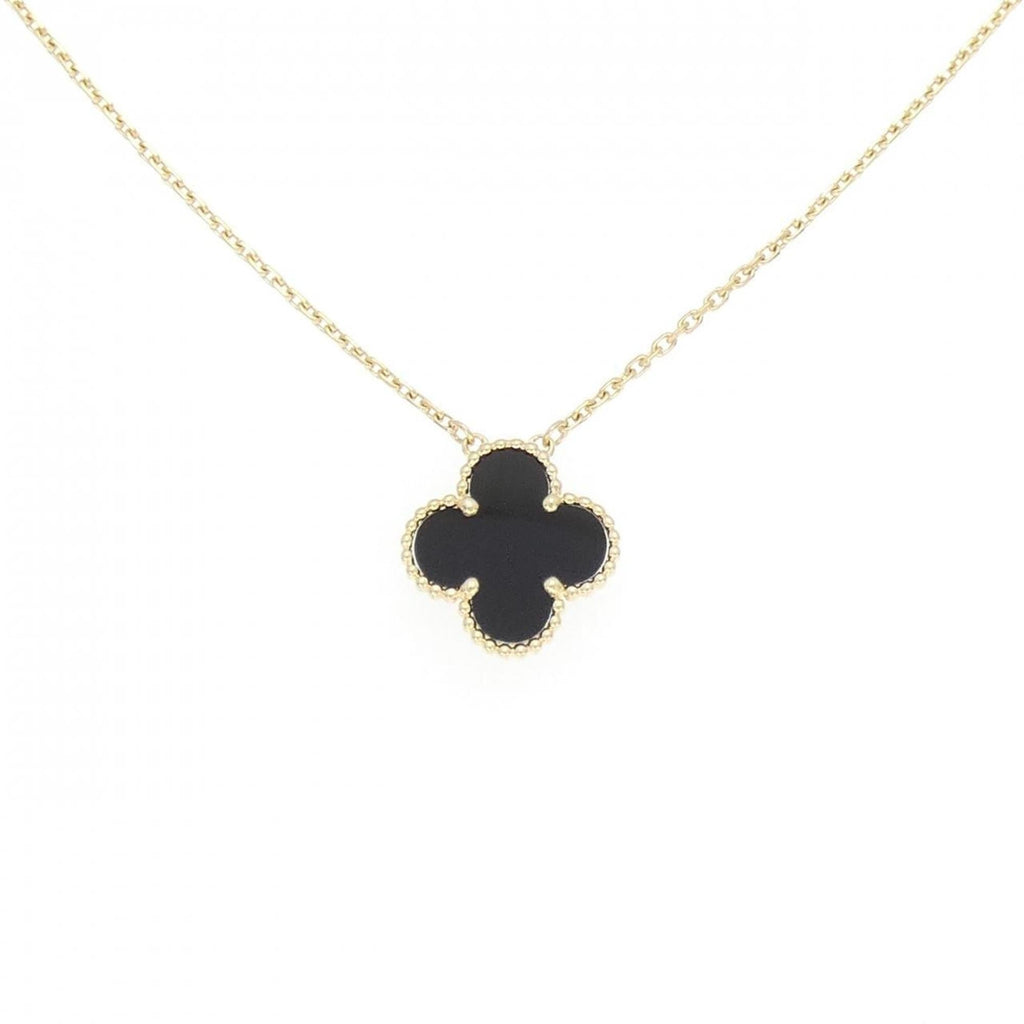 Vintage Alhambra Pendant Necklace 18K Yellow Gold