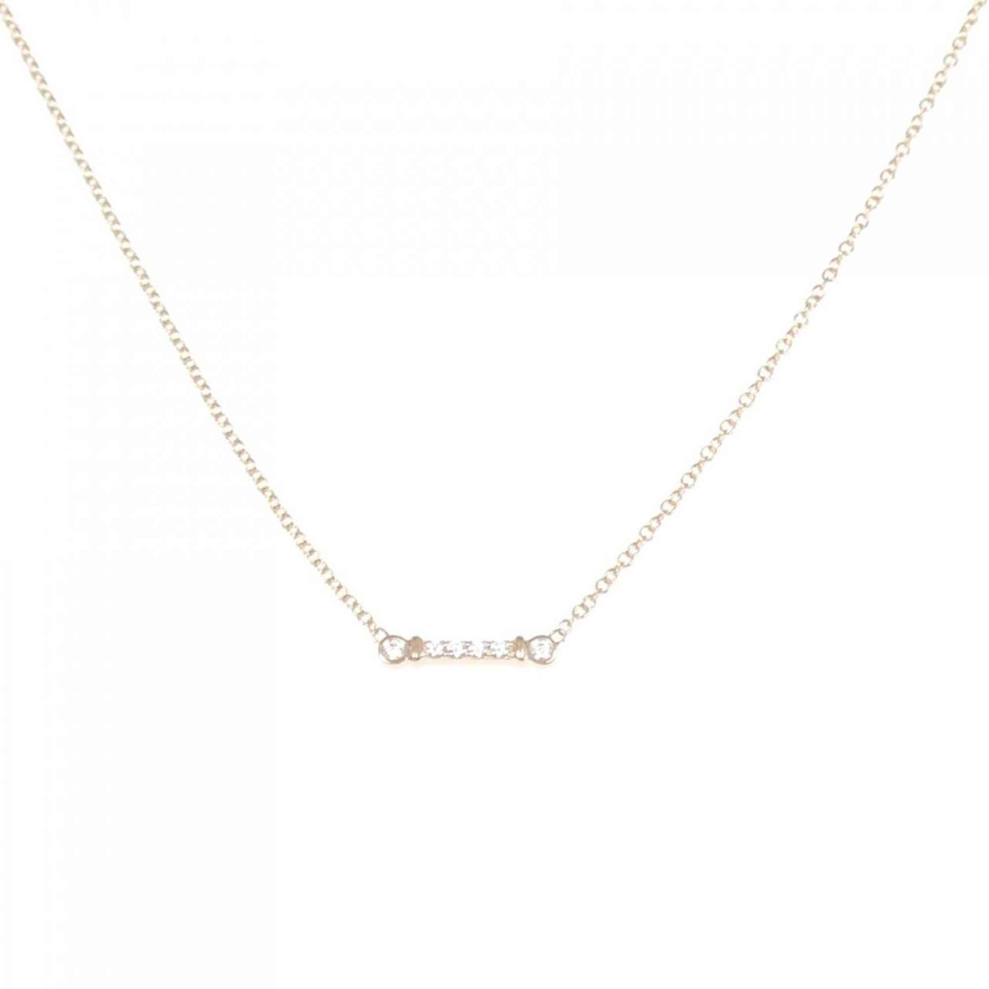Pendant Necklace 18K Rose Gold with Diamond