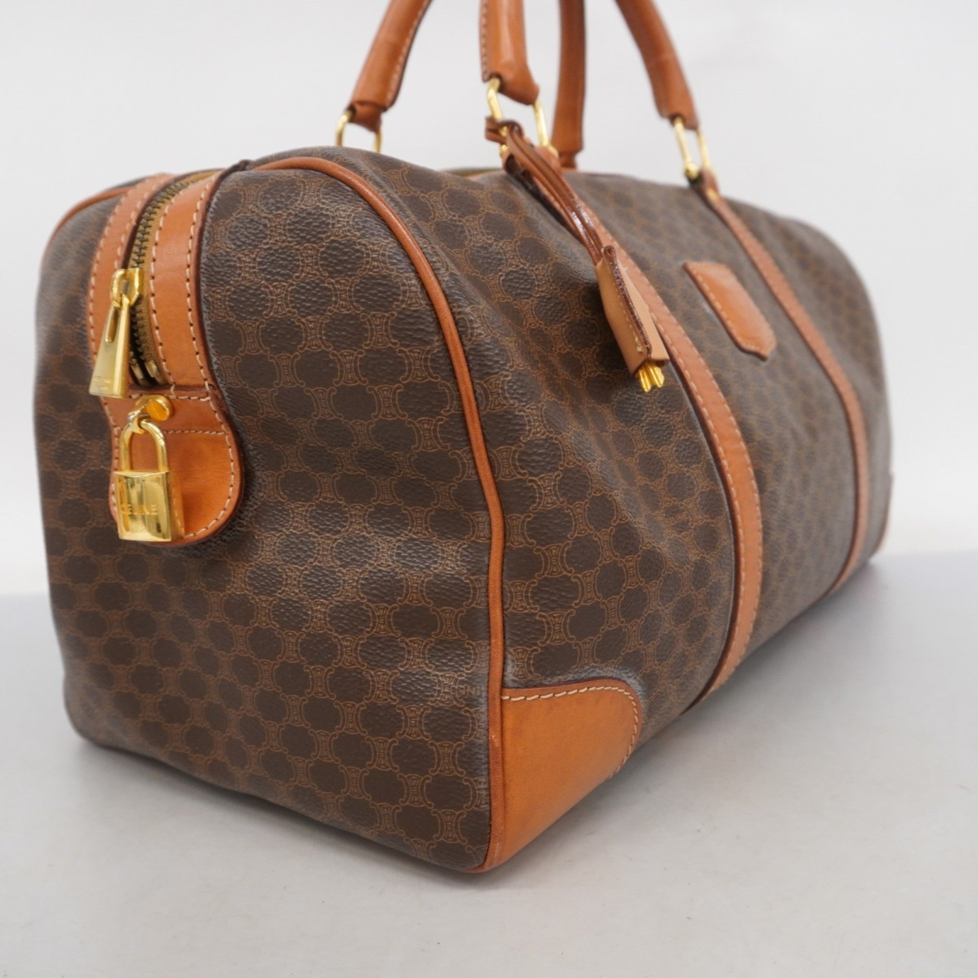 Vintage Duffle Bag Macadam Coated Canvas Large