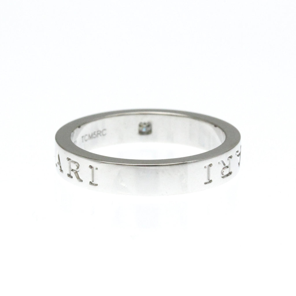 Band Ring 18K White Gold with Diamond