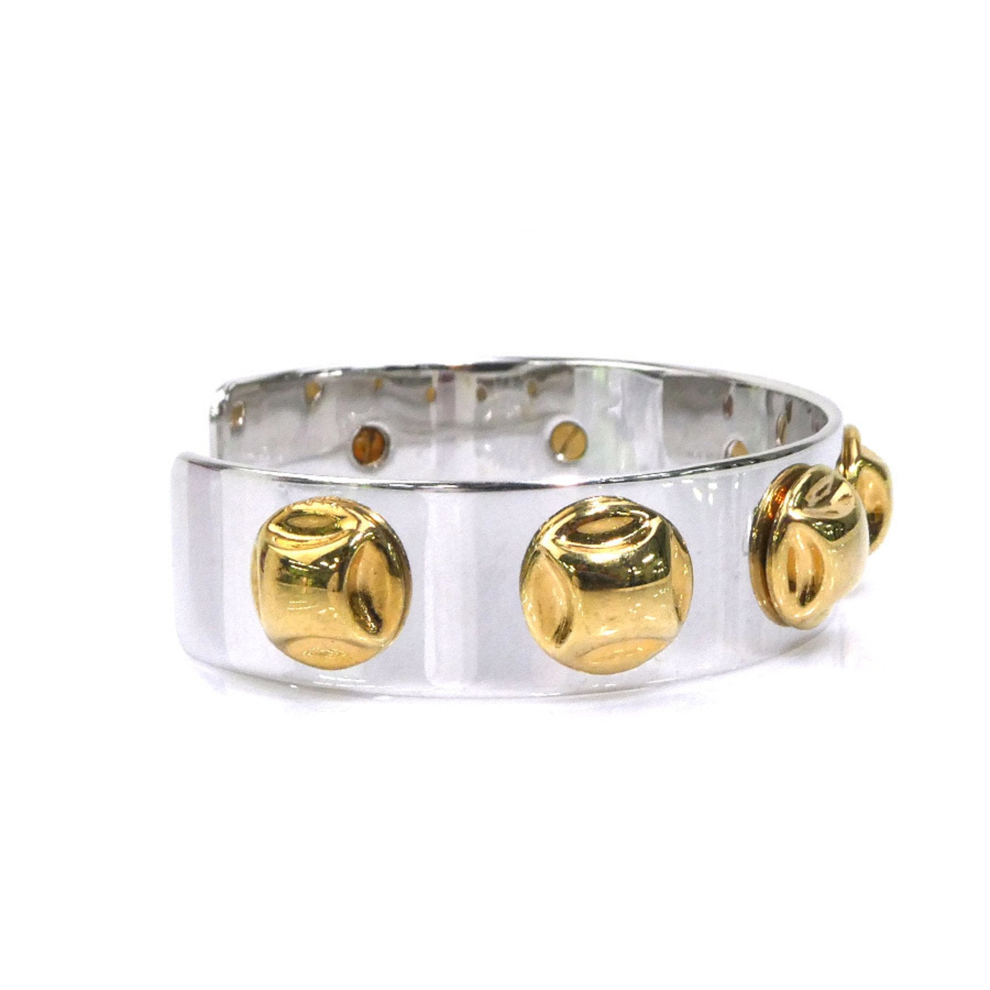 Bangle Gold and Silver Metal Bracelet