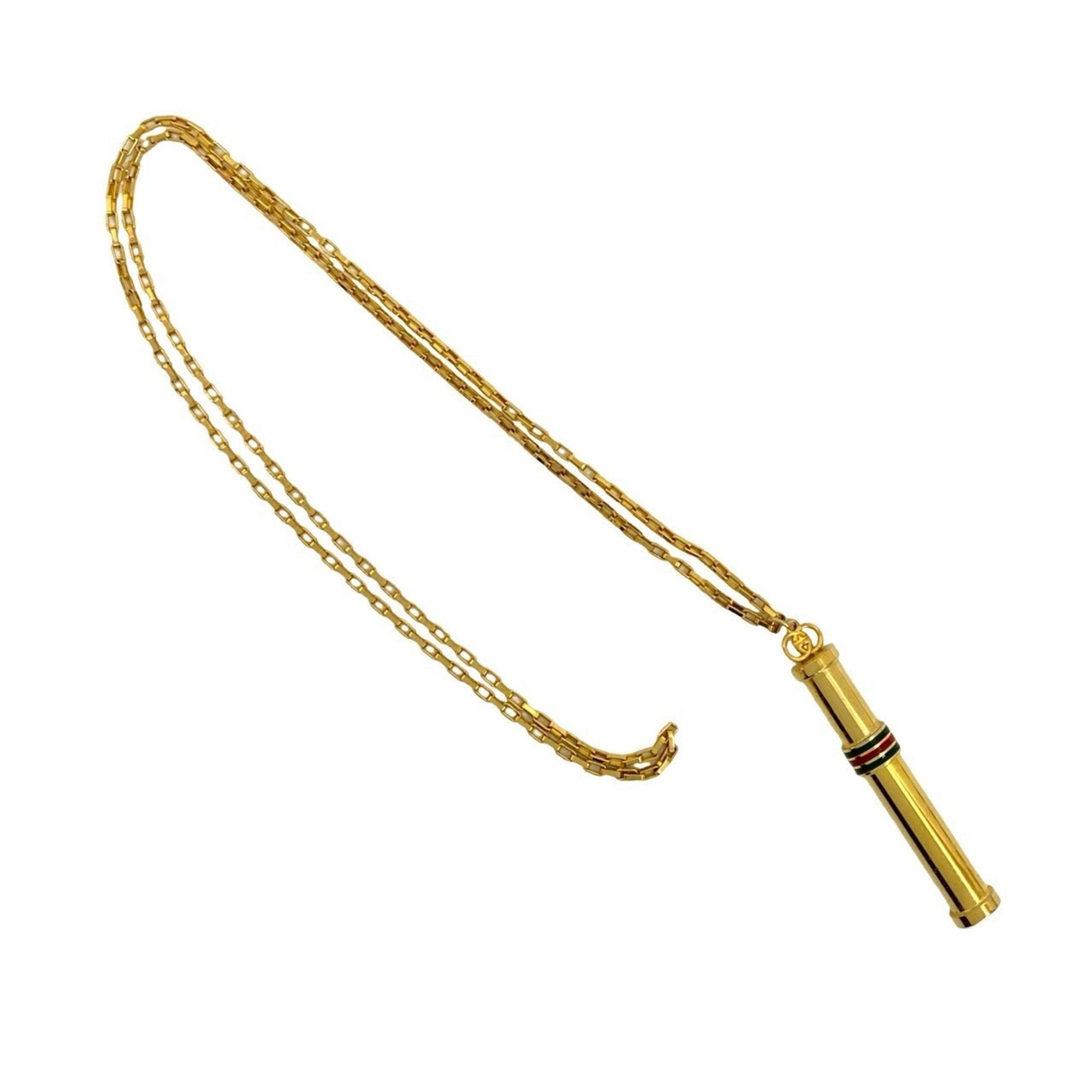 Perfume Bottle Pendant Necklace Gold