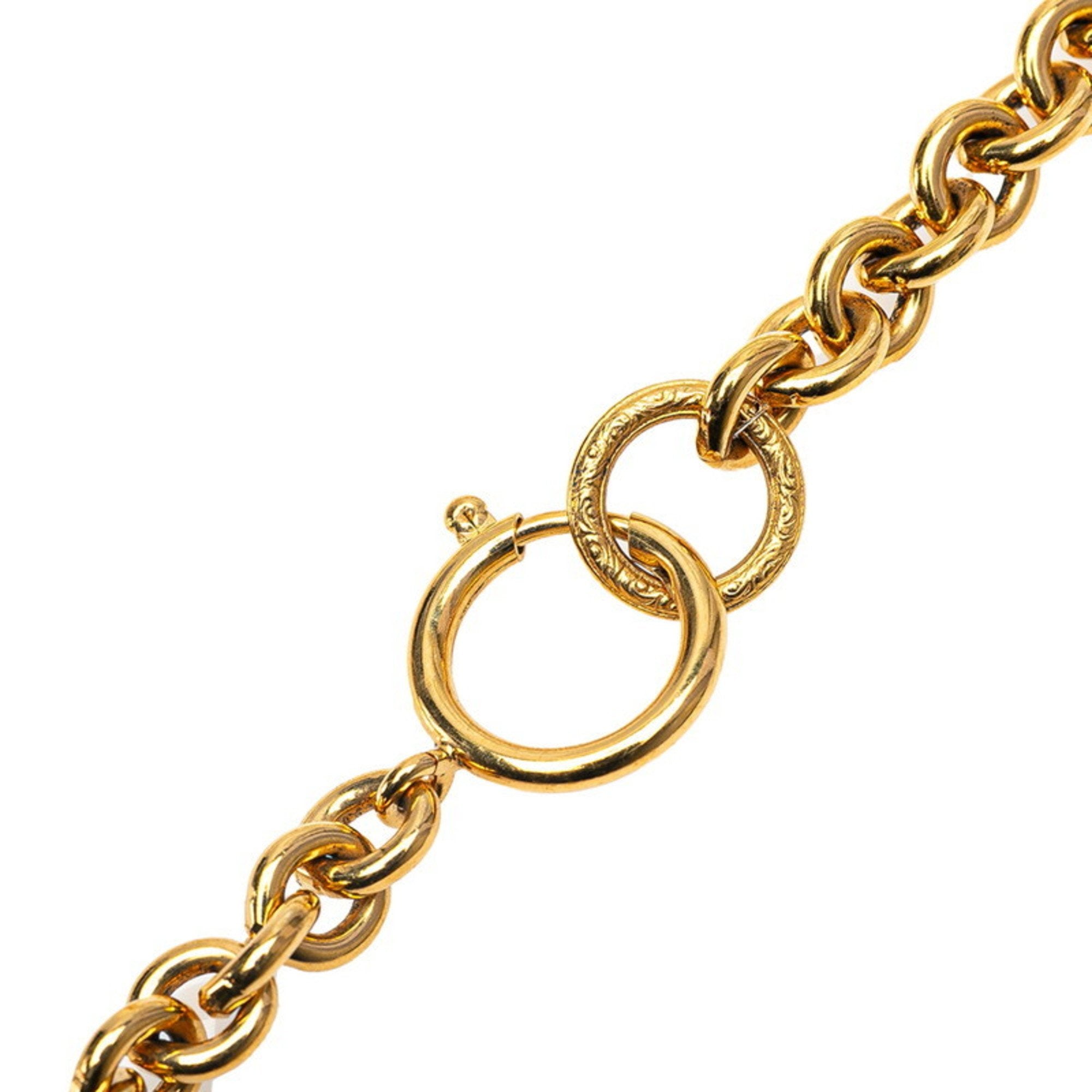 CC Logo Pendant Necklace Metal