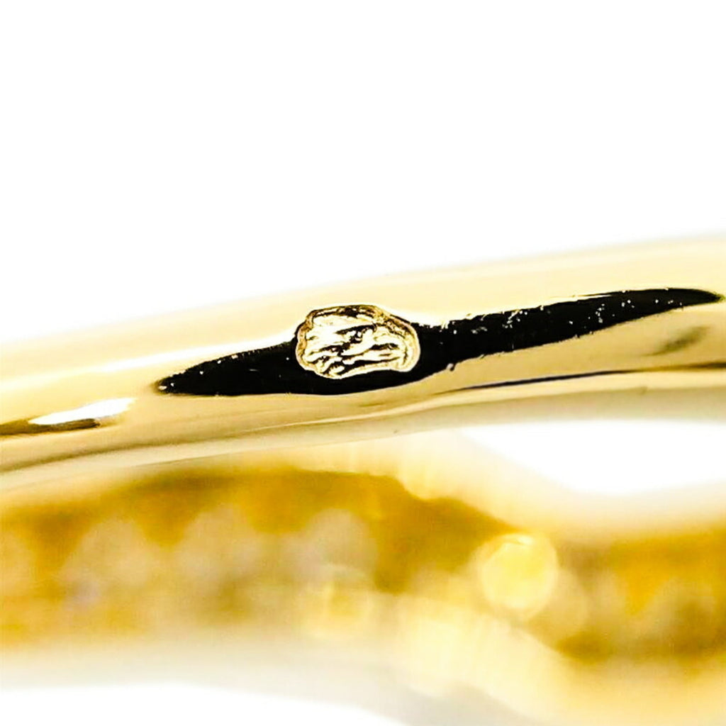 Band Ring 18K Yellow Gold with Diamond