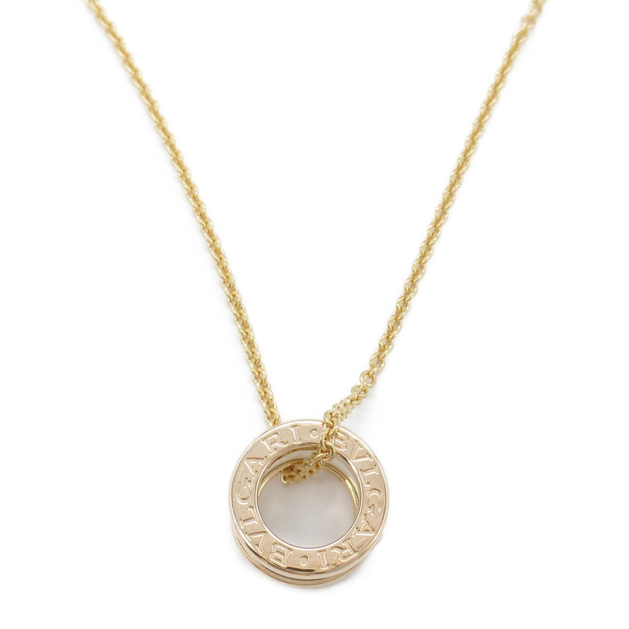 B.Zero1 Pendant Necklace Ceramic and 18K Rose Gold