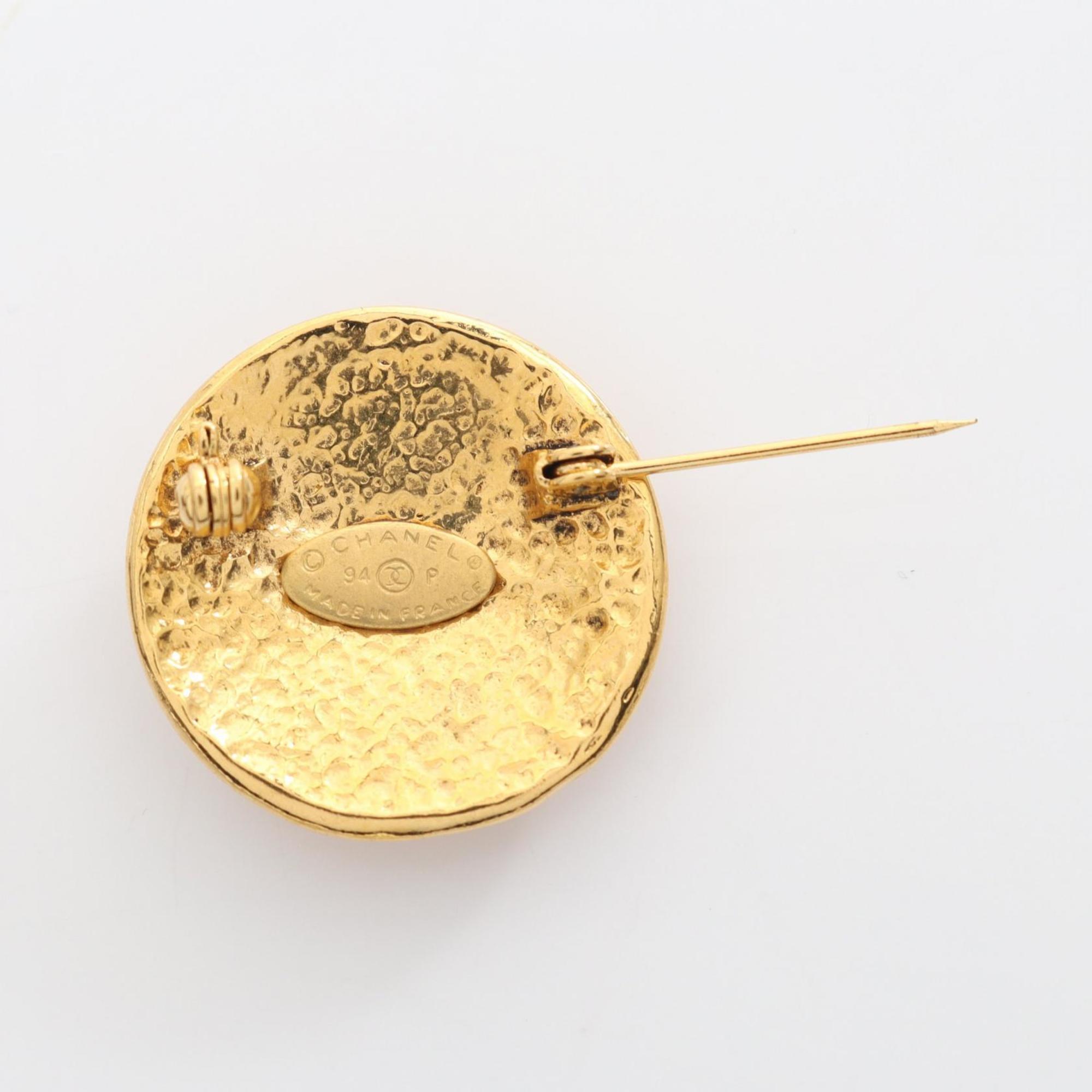 CC Logo Brooch Metal