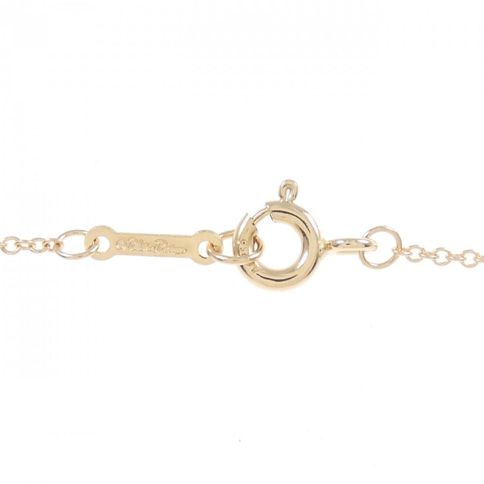 Olive Leaf Vine Pendant Necklace 18K Rose Gold