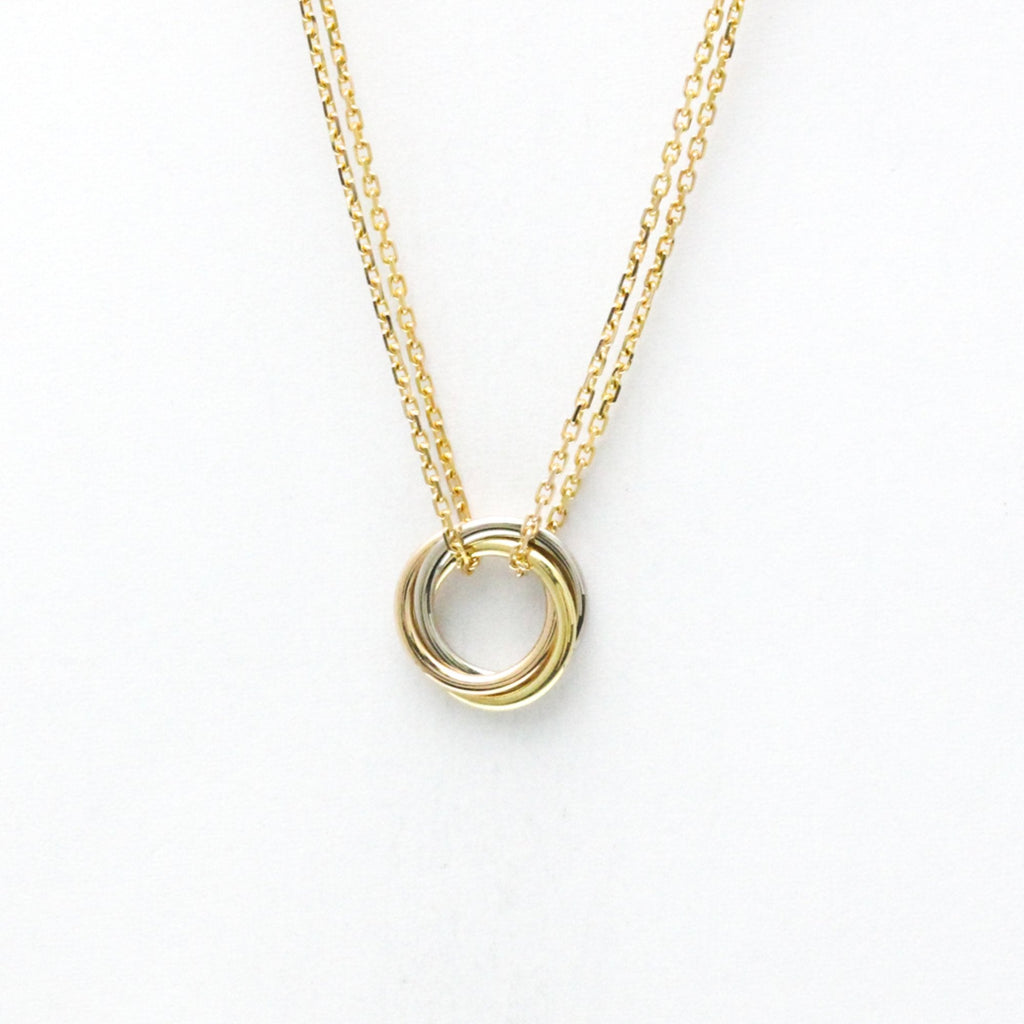 Trinity Pendant Necklace 18K Tricolor Gold