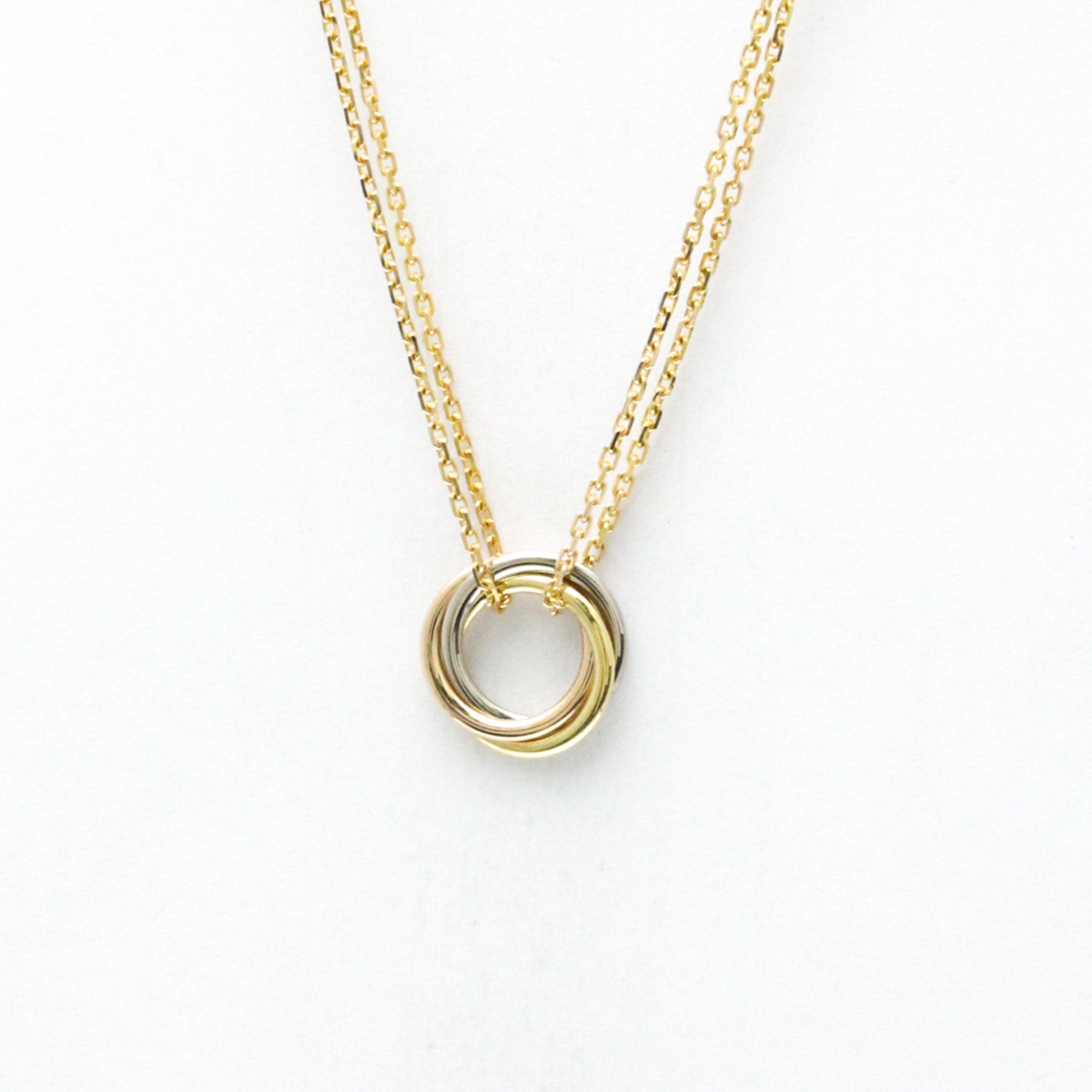 Trinity Pendant Necklace 18K Tricolor Gold