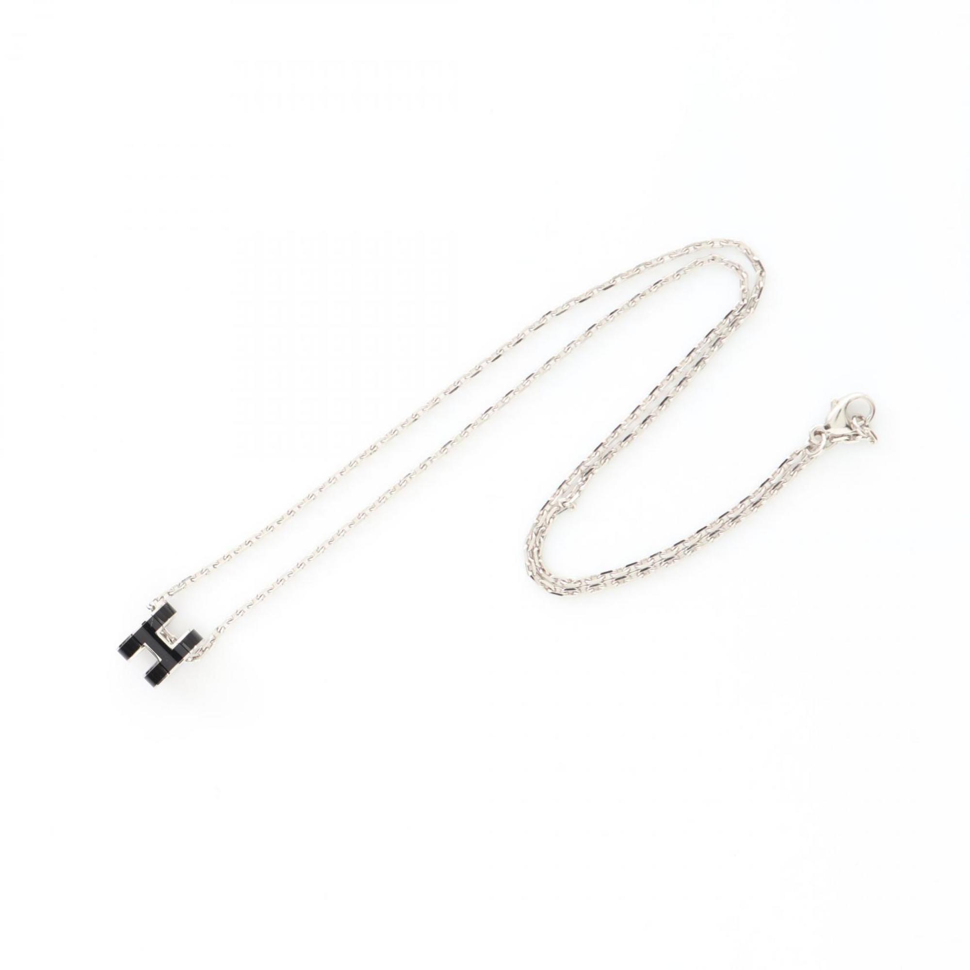 Pop H Pendant Necklace Sterling Silver