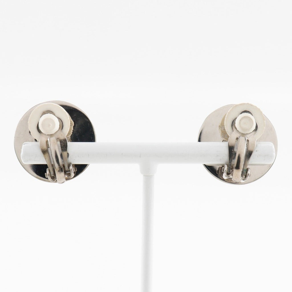 Clip-On Earrings Clip-On Silver-Tone Metal