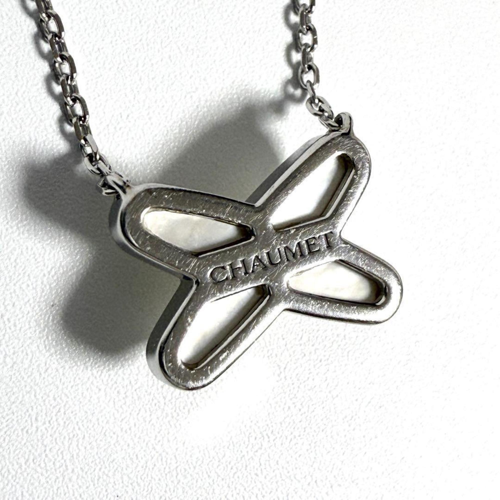 Jeux de Liens Pendant Necklace 18K White Gold