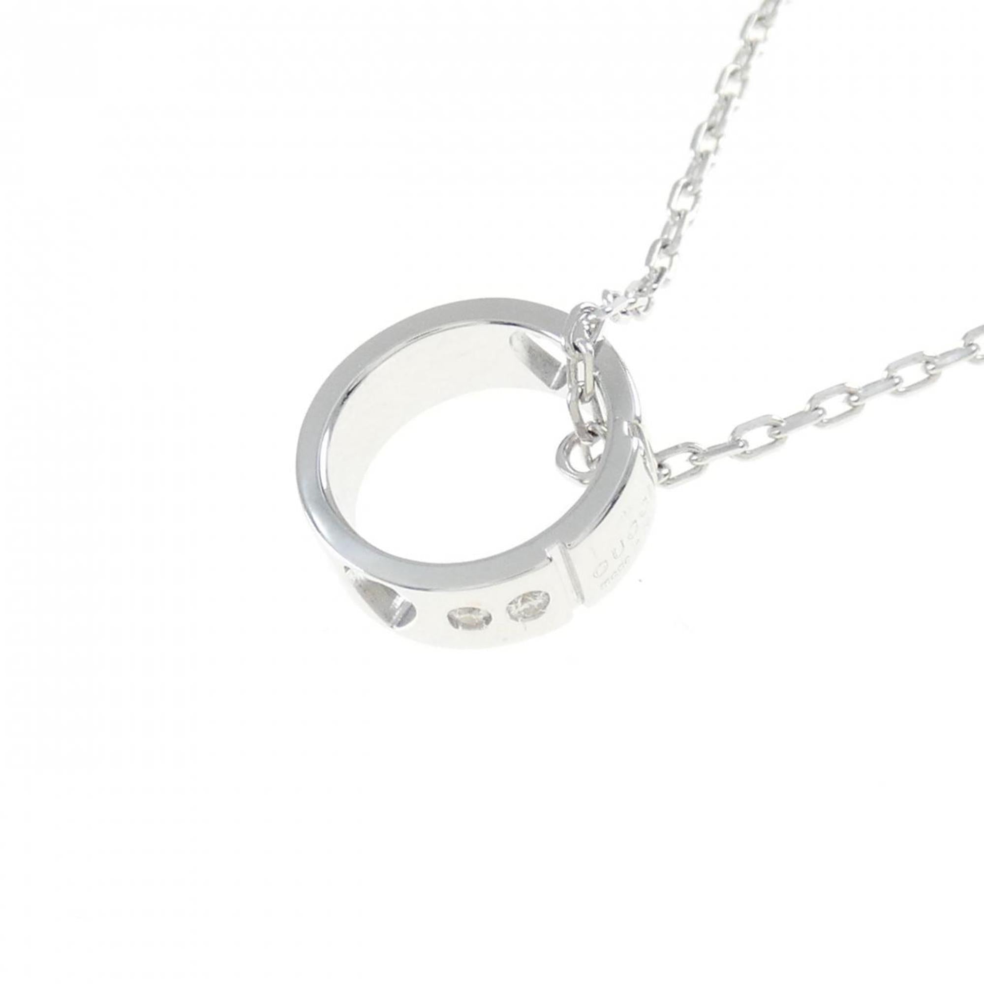 Icon Amor Pendant Necklace 18K White Gold with Diamond