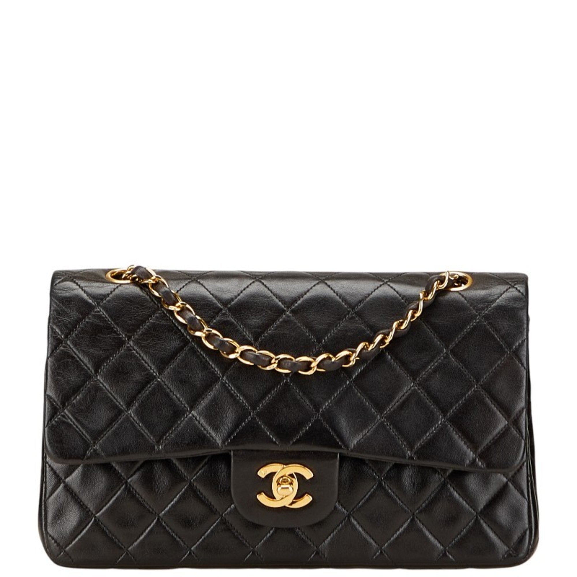 Vintage Classic Double Flap Bag Quilted Lambskin Medium