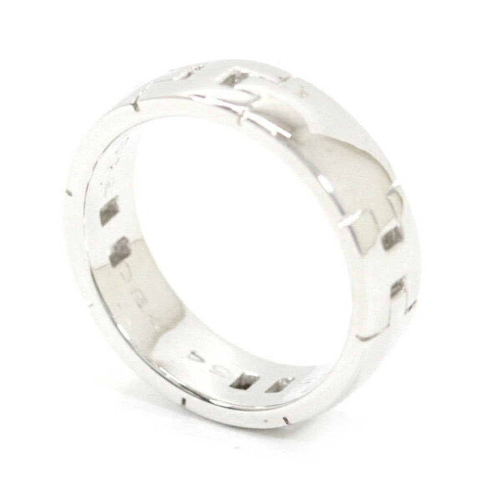 Hercules Wide H Motif Ring 18K White Gold