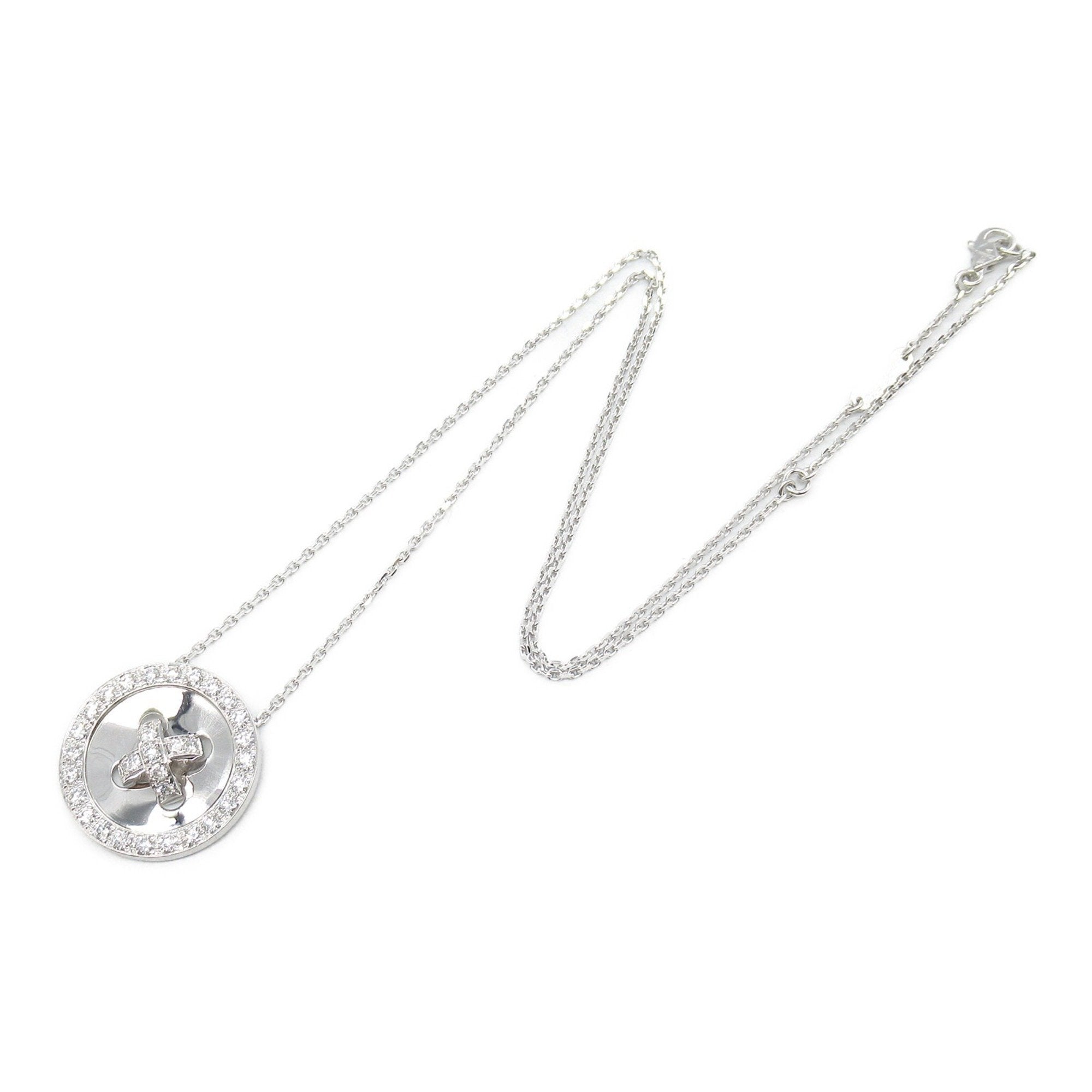 Pendant Necklace 18K White Gold with Diamond