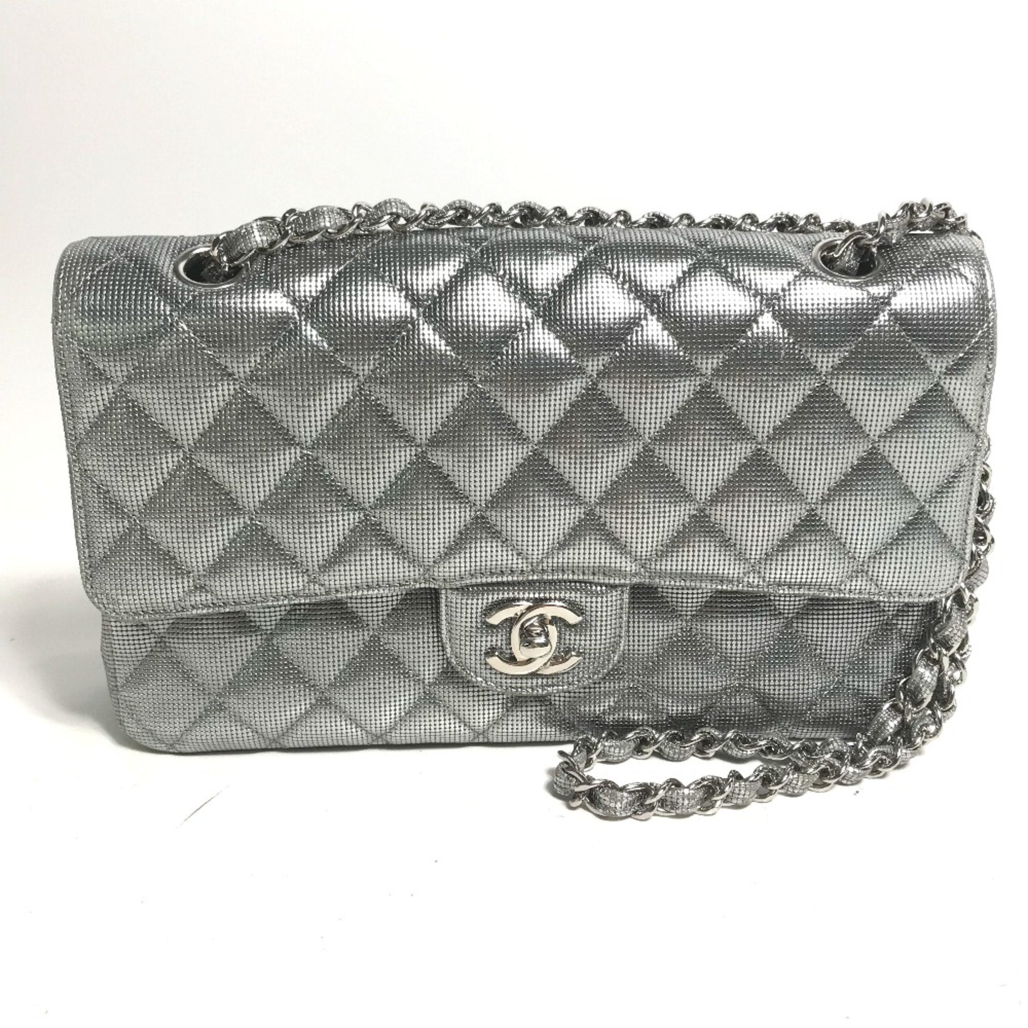 Classic Double Flap Bag Pixel Effect Quilted Calfskin Medium