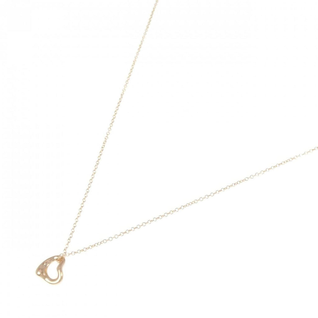 Open Heart Pendant Necklace 18K Rose Gold 6.7mm