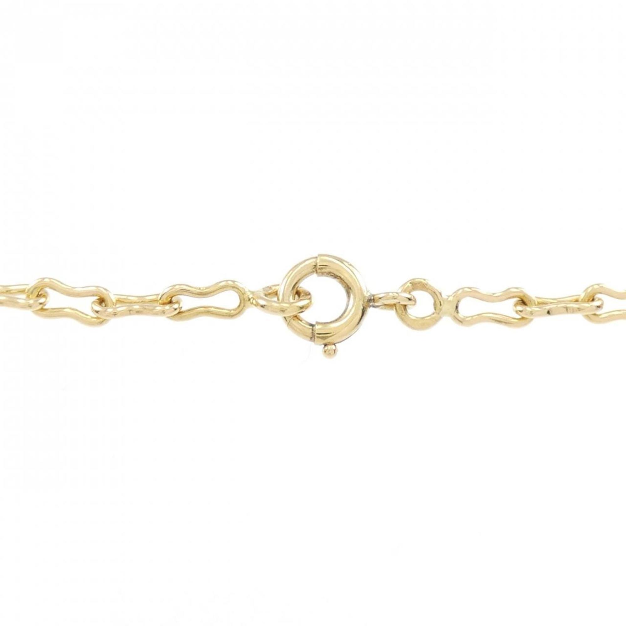 Pendant Necklace 18K Yellow Gold with Tiger Eye