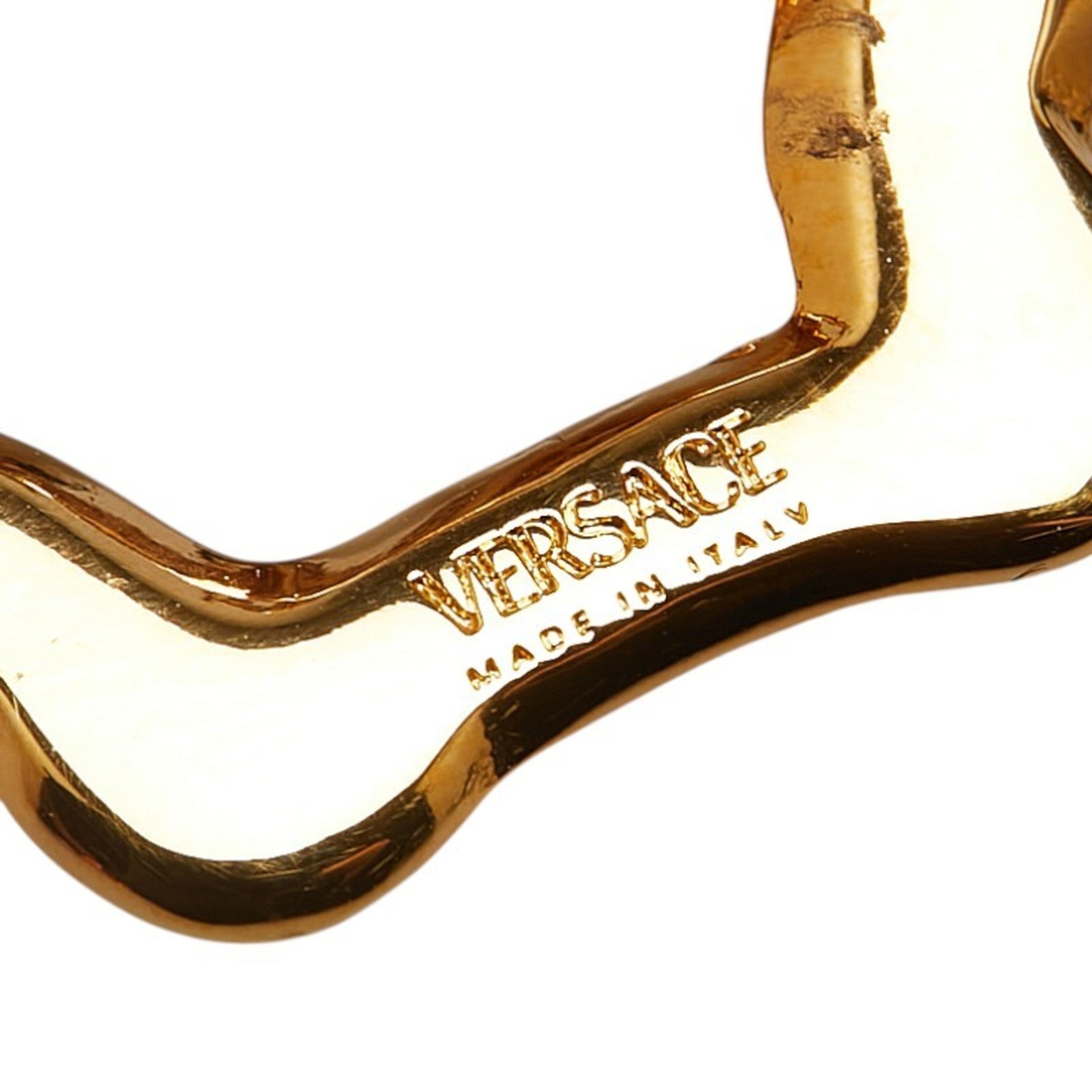 Earrings Rhinestone Gold-Tone Metal
