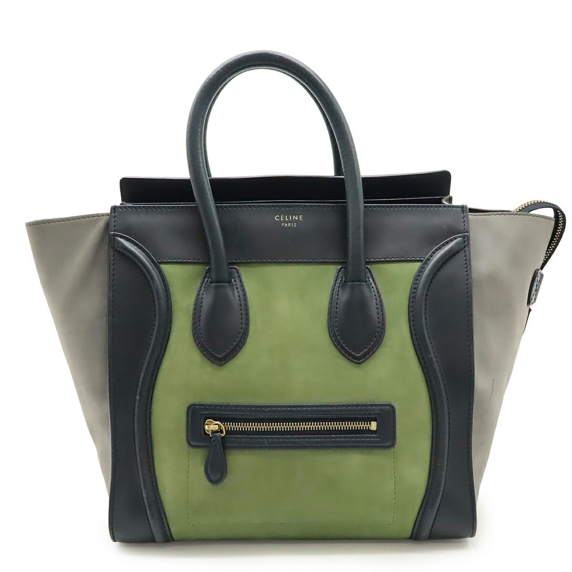Tricolor Luggage Bag Nubuck Mini