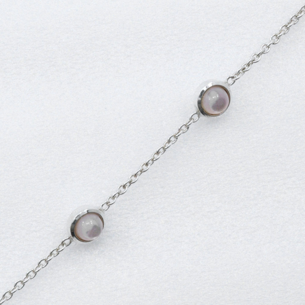 Double G Bracelet Sterling Silver With Mother Of Pearl