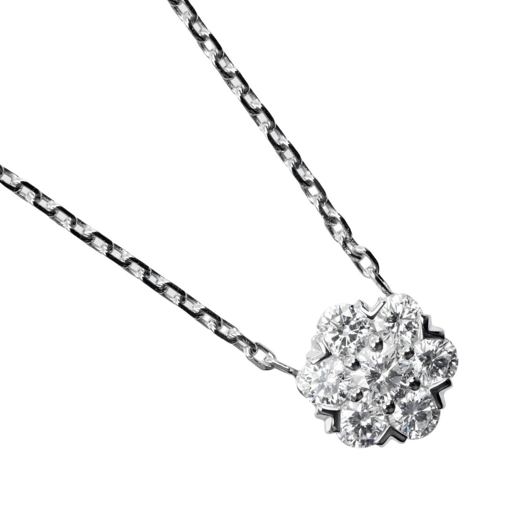 Pendant Necklace 18K White Gold with Diamond