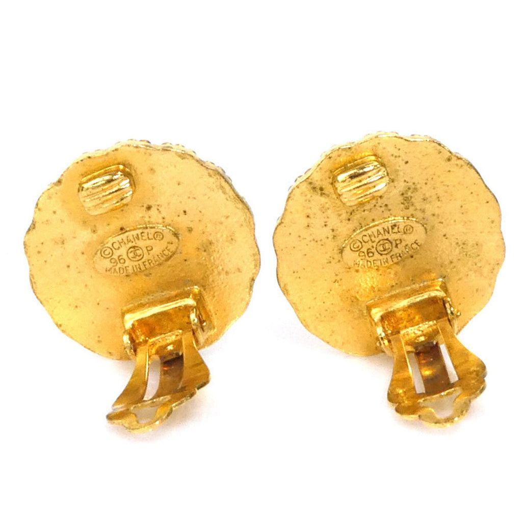 Earrings Gold-Tone Metal
