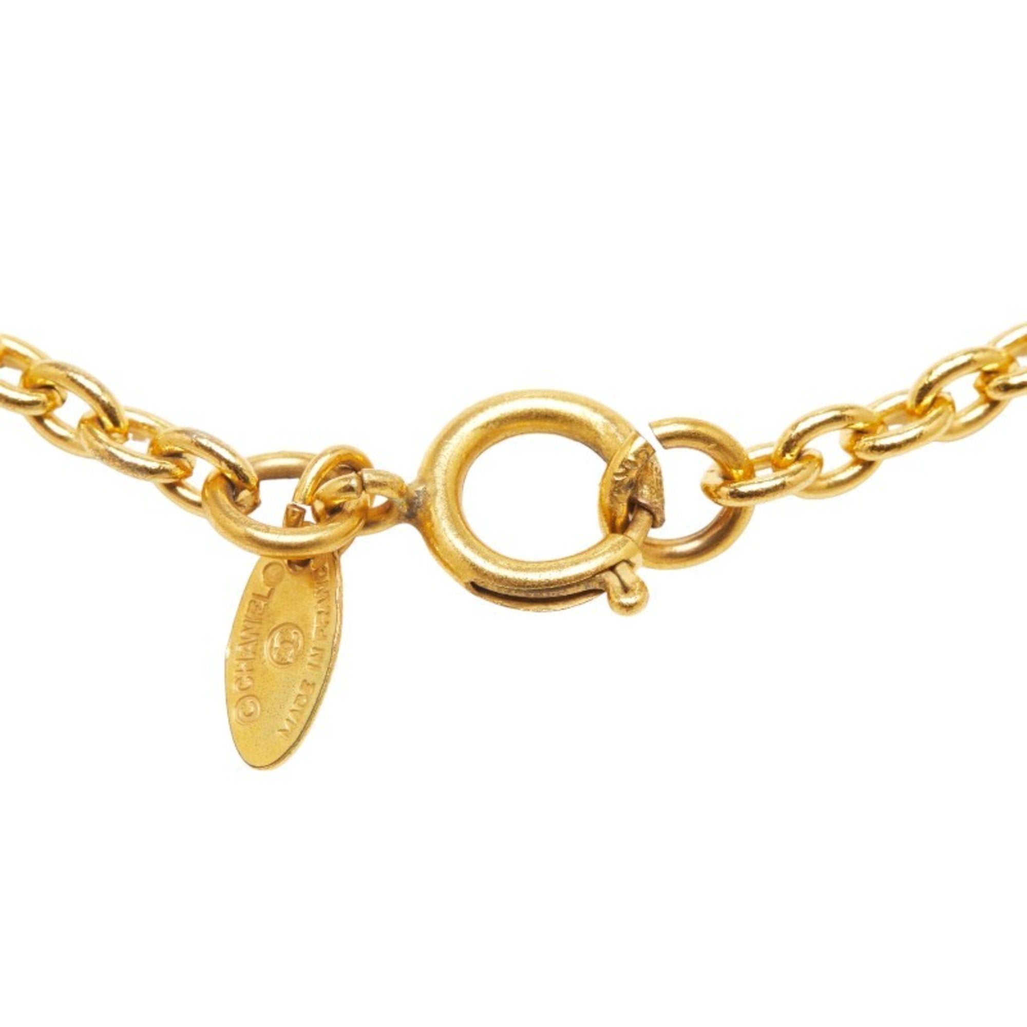 CC Logo Pendant Necklace Metal