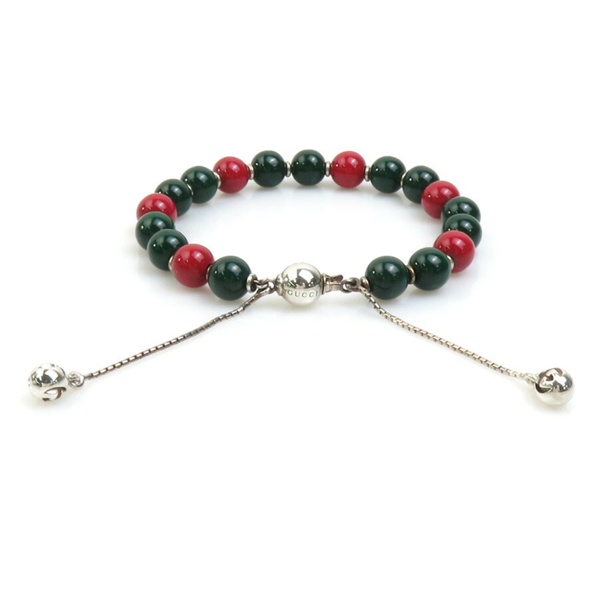 Bracelet Metal Green and Red